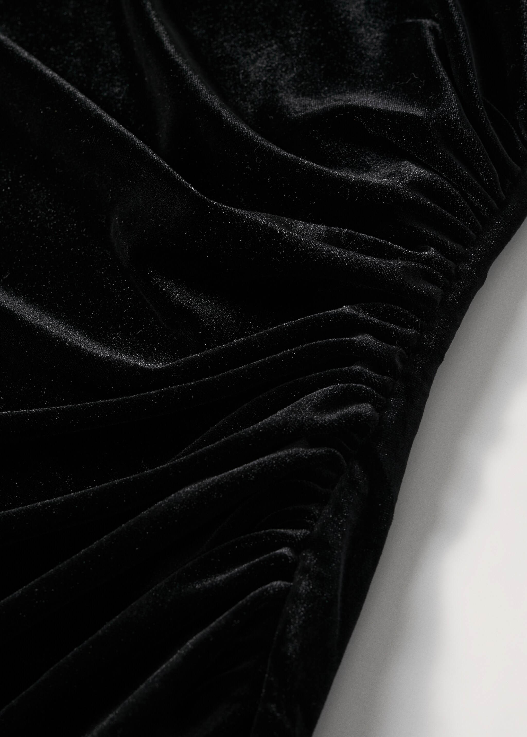 Asymmetric velvet dress - Details of the article 8