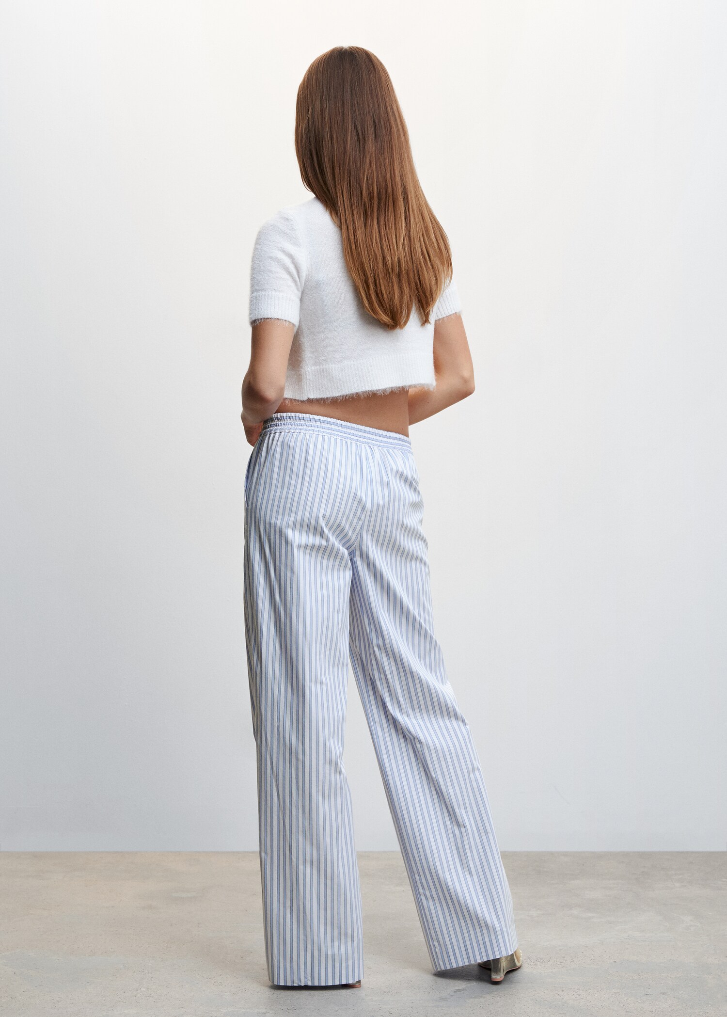 Pantalón algodón rayas - Reverso del artículo