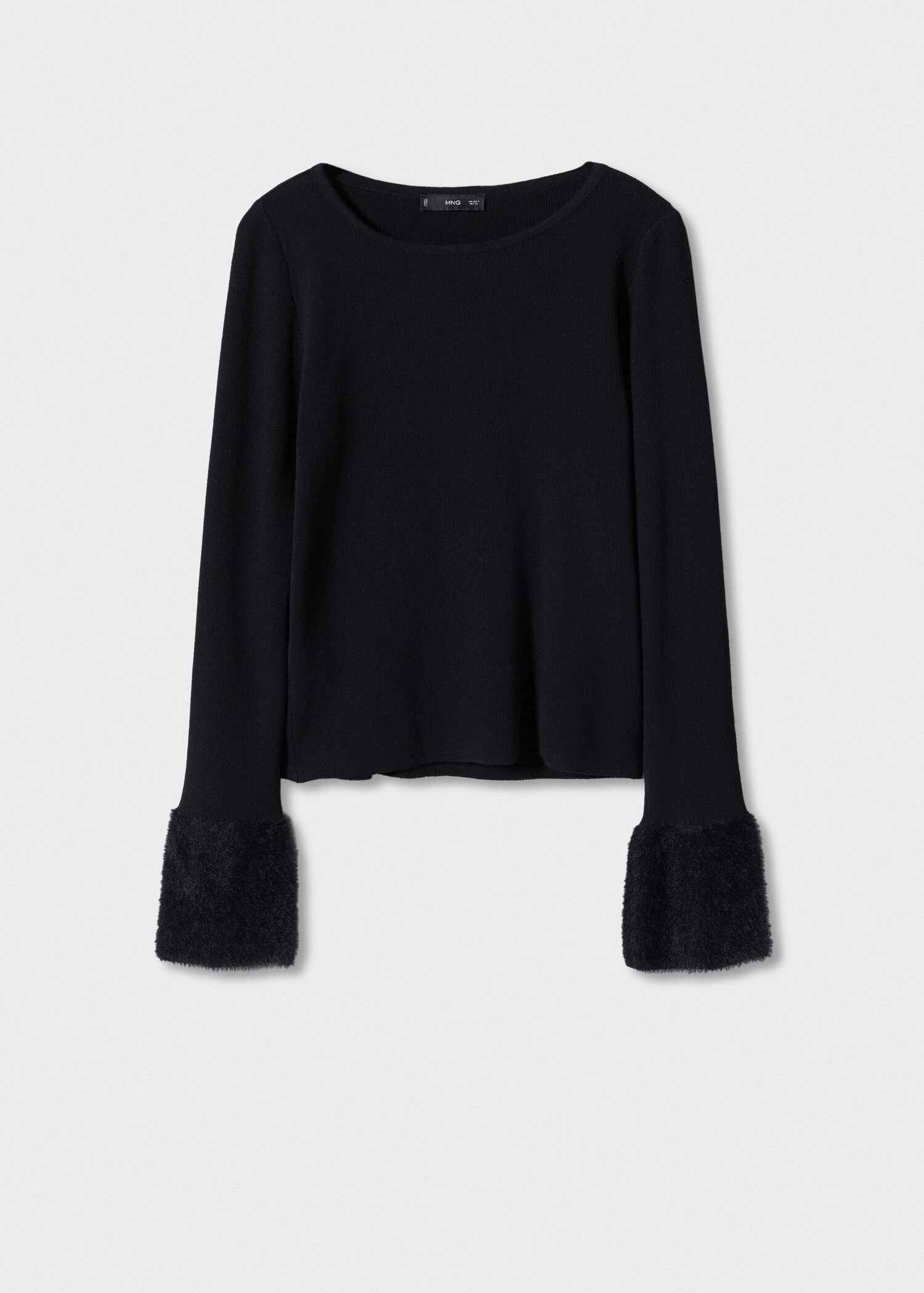 Pull-over manches fausse fourrure - Article sans modèle