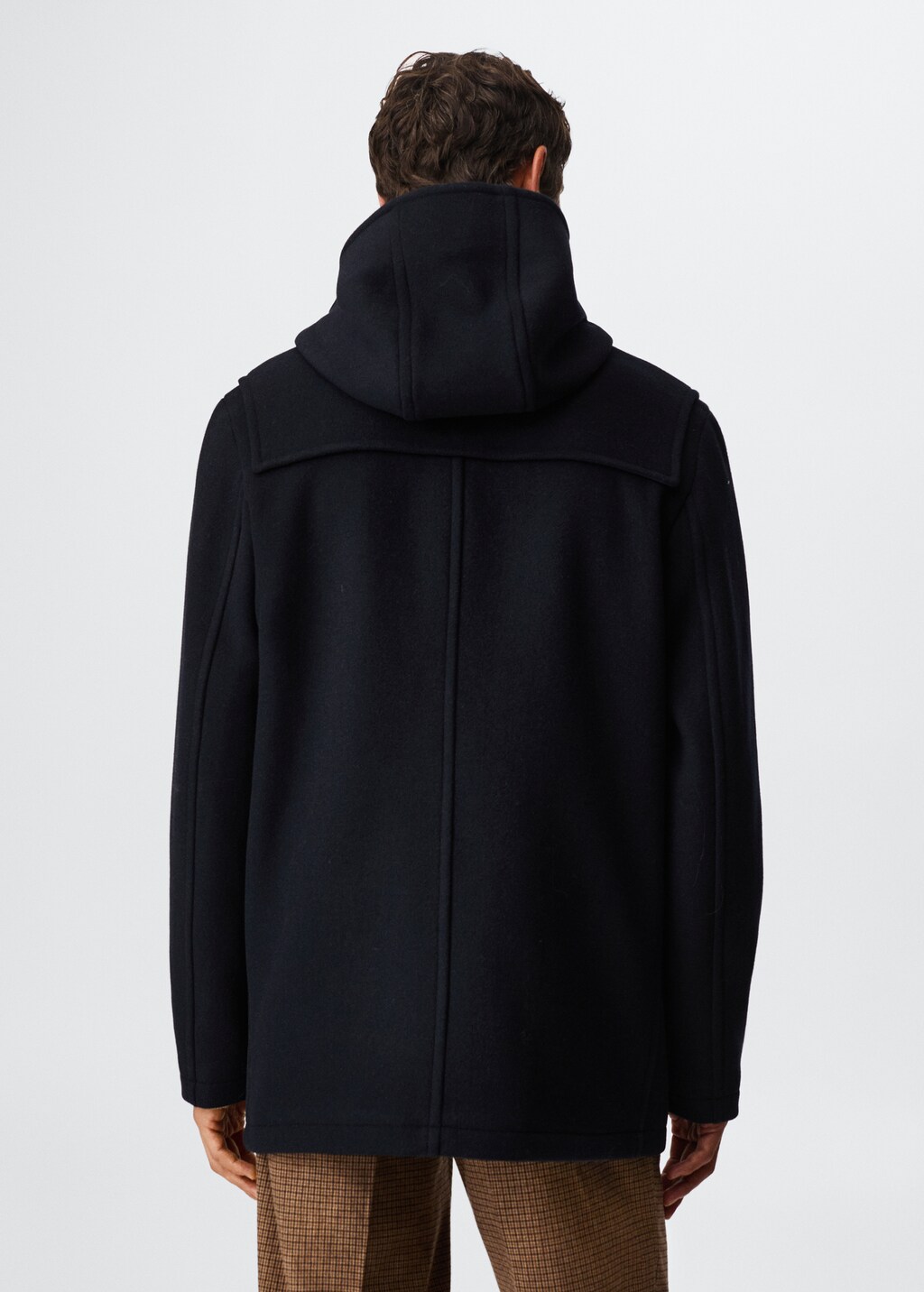 Hooded wool coat - Men | MANGO China Hooded wool coat - Men | MANGO China