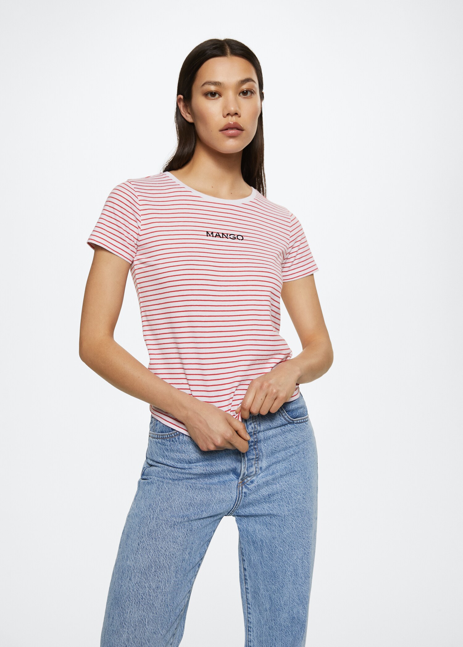 Metallic logo T-shirt - Medium plane