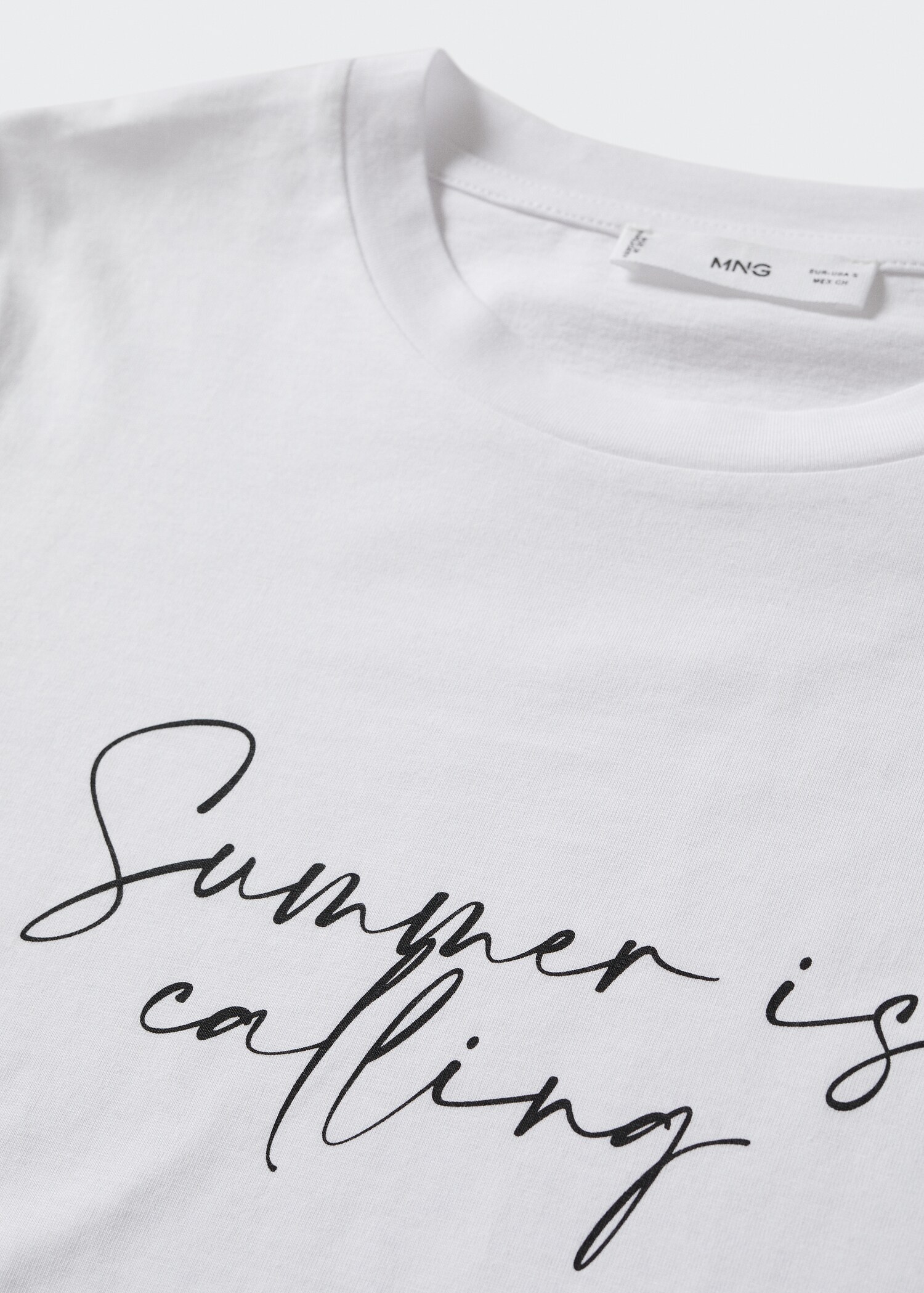 Katoenen T-shirt met boodschap - Detail van het artikel 8
