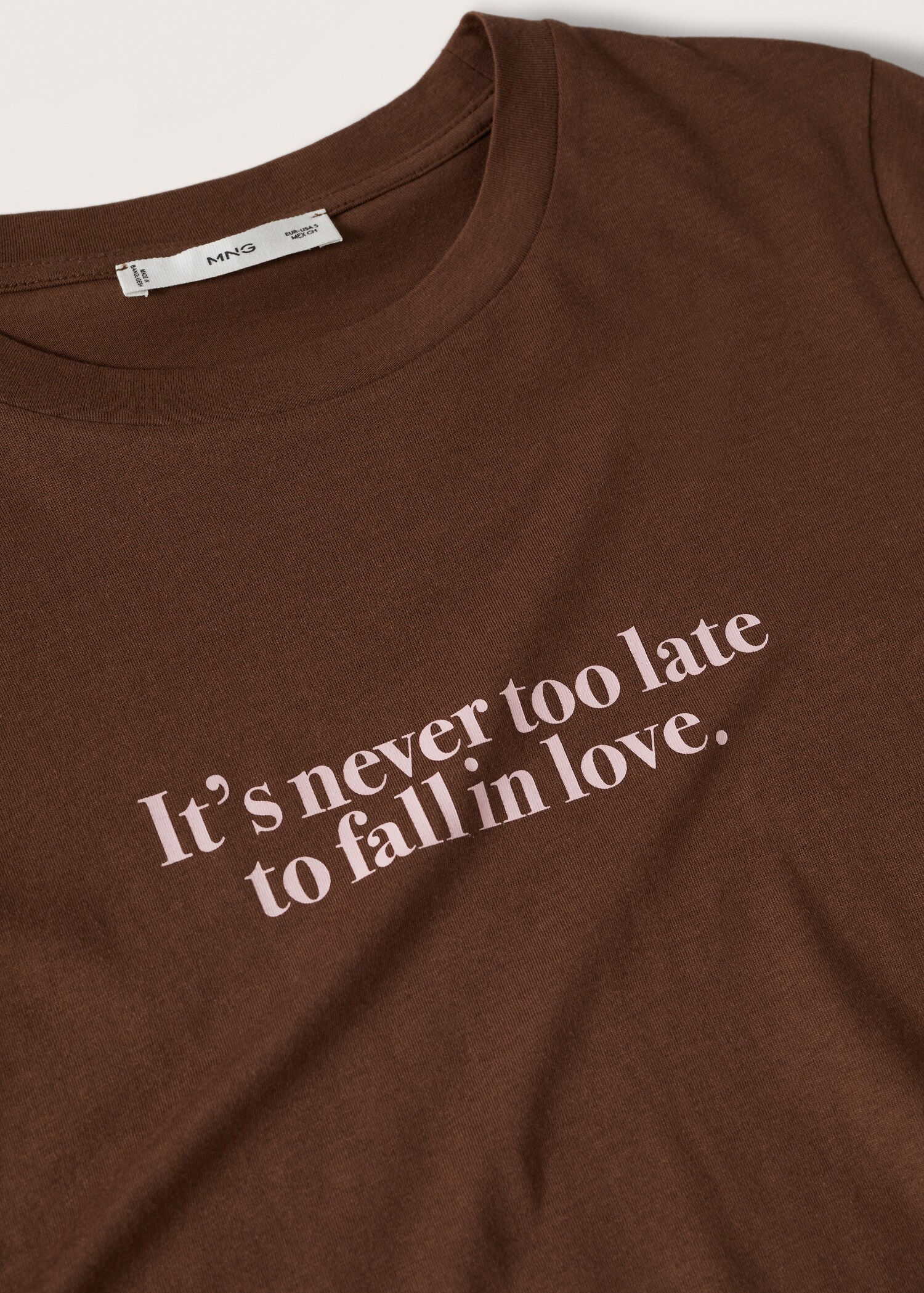 Katoenen T-shirt met boodschap - Detail van het artikel 8
