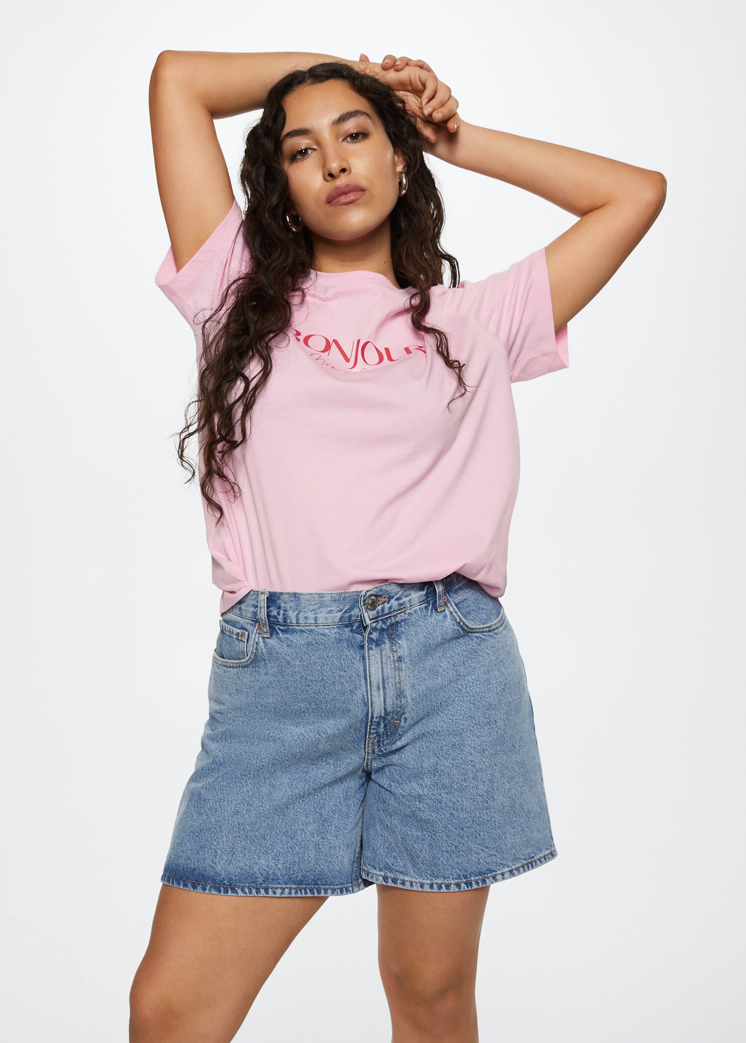 Katoenen T-shirt met boodschap - Detail van het artikel 3