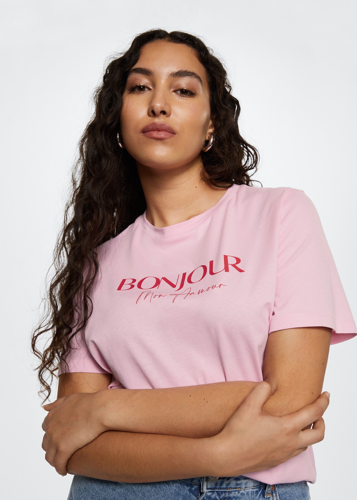Katoenen T-shirt met boodschap - Detail van het artikel 5