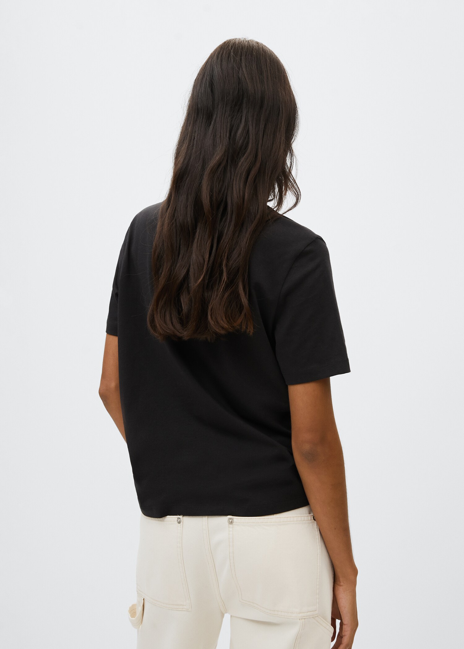 Camiseta algodón mensaje - Reverso del artículo