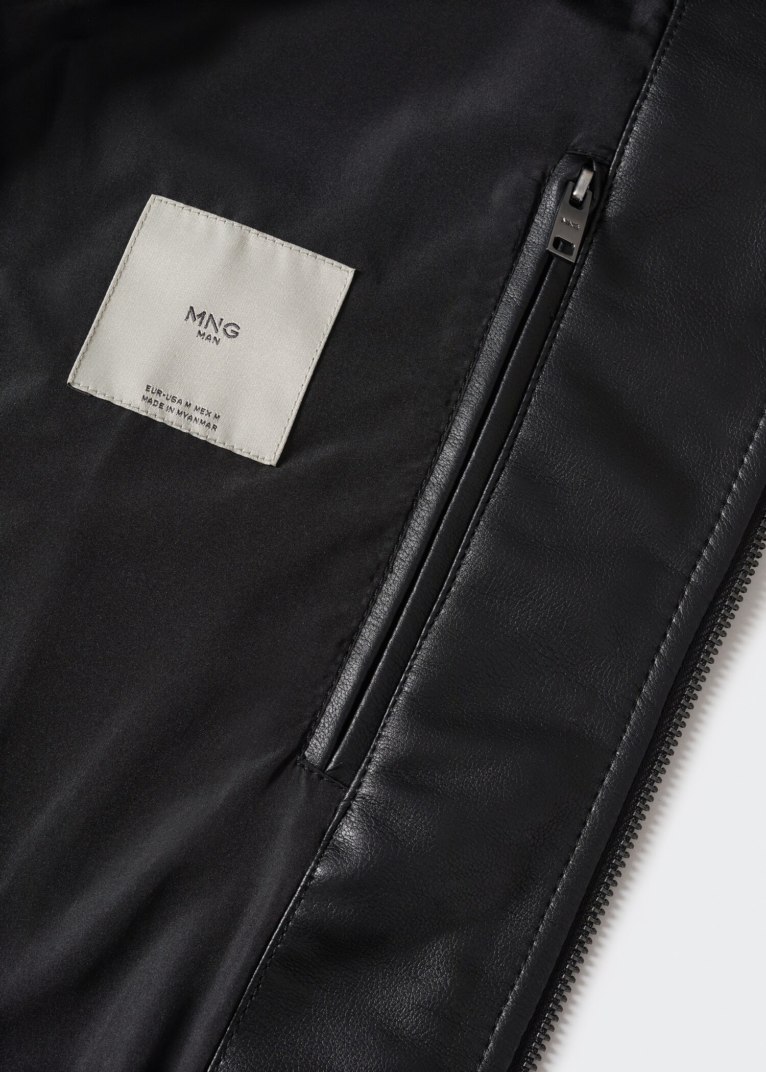 Faux-leather jacket - Details of the article 8