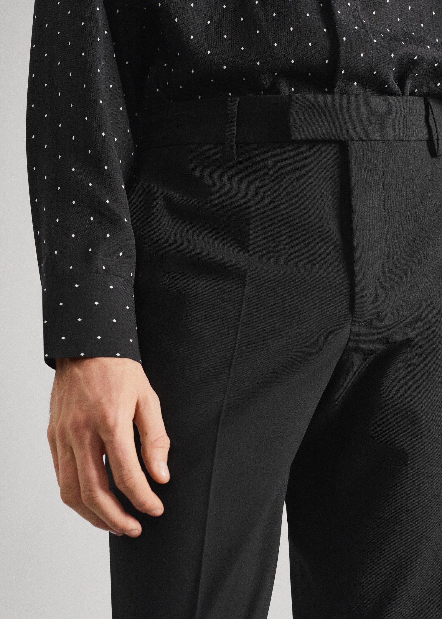Calças de fato slim fit - Pormenor do artigo 1