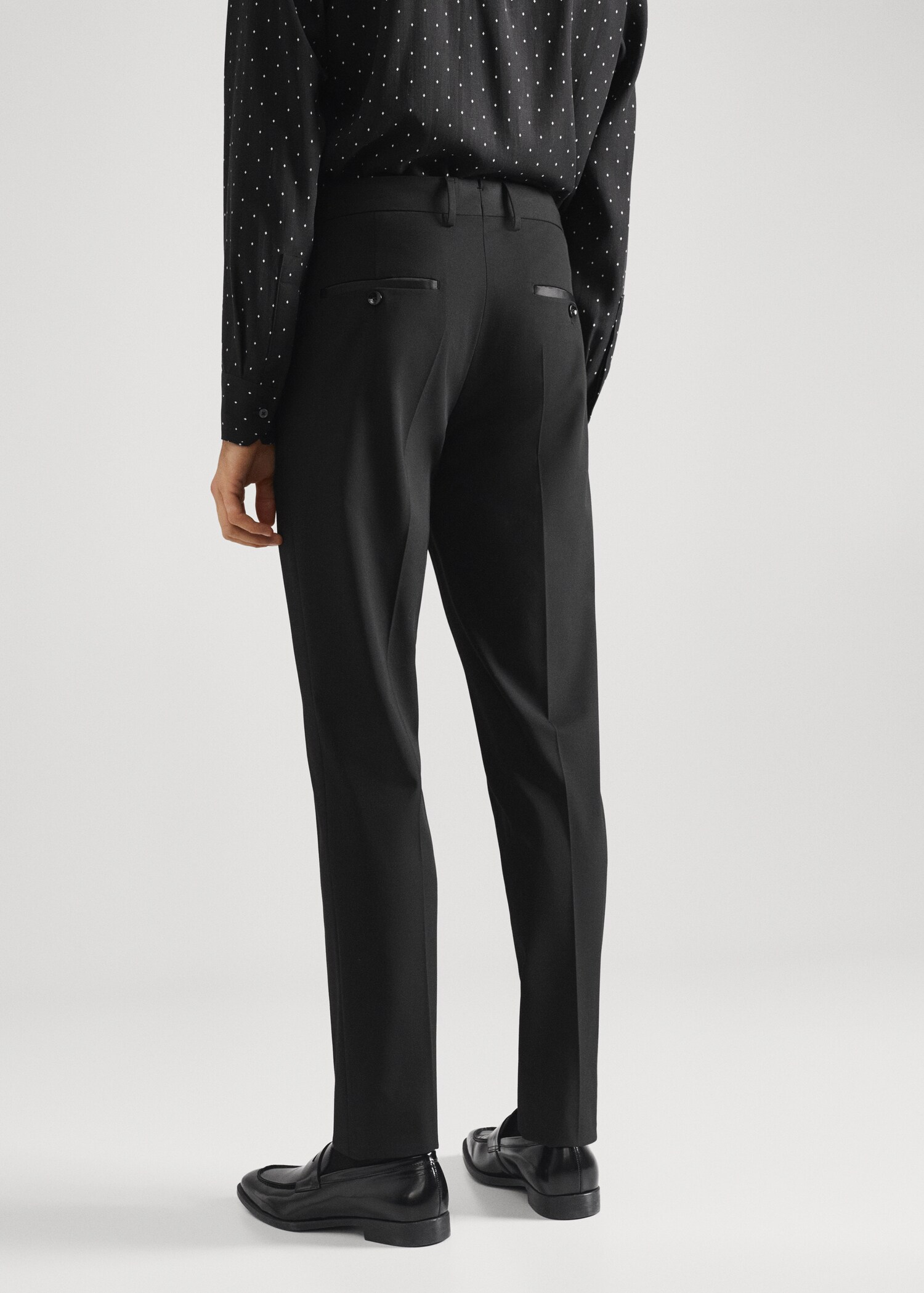 Calças de fato slim fit - Verso do artigo