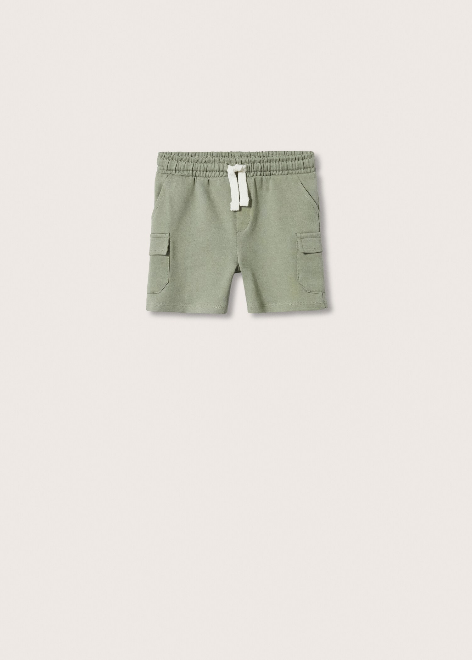 Cargo pockets cotton bermuda shorts - Article without model