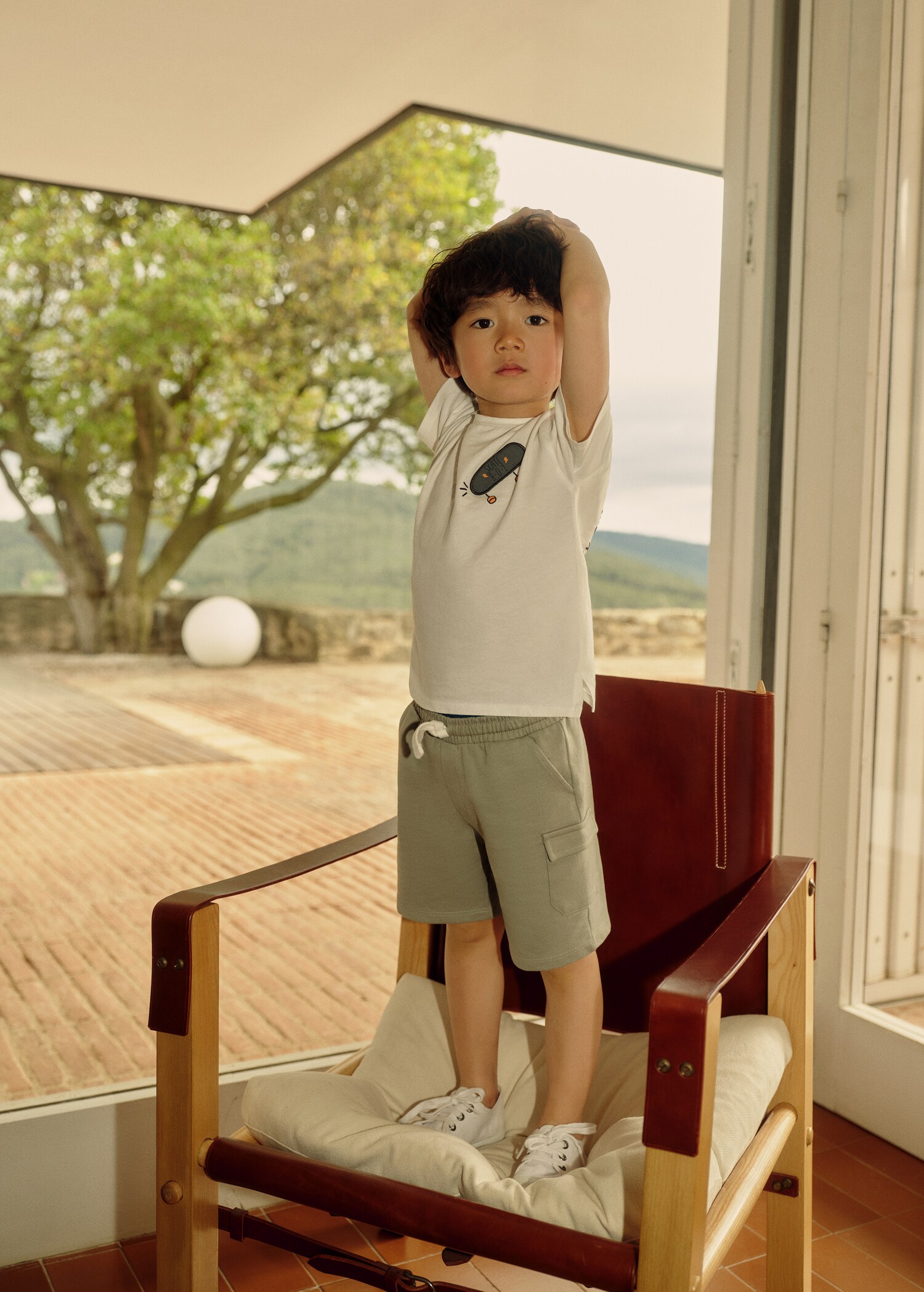 Cargo pockets cotton bermuda shorts - Details of the article 5
