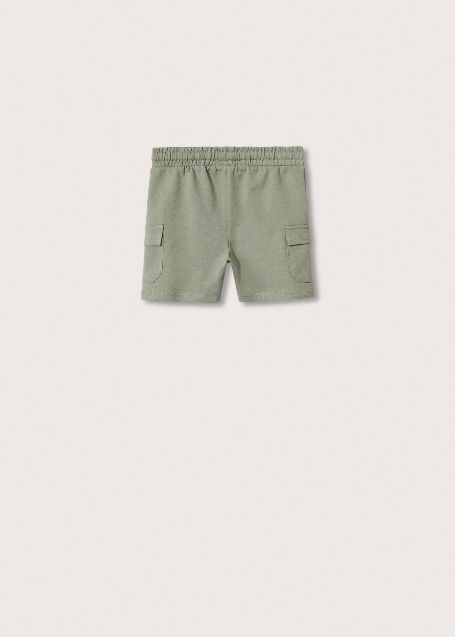 Cargo pockets cotton bermuda shorts - Reverse of the article