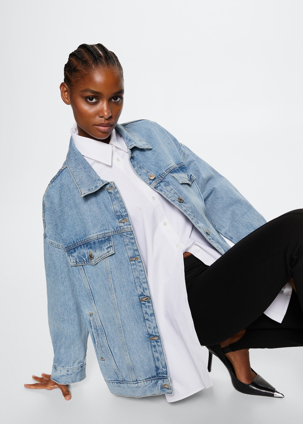 Mango veste jean femme hotsell