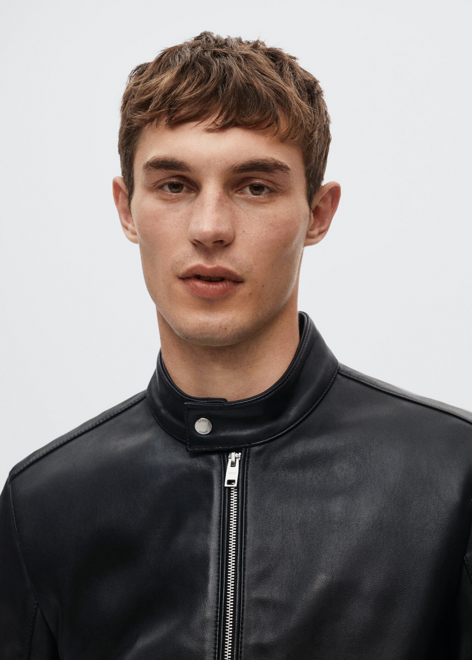 Blouson biker en cuir - Détail de l'article 1