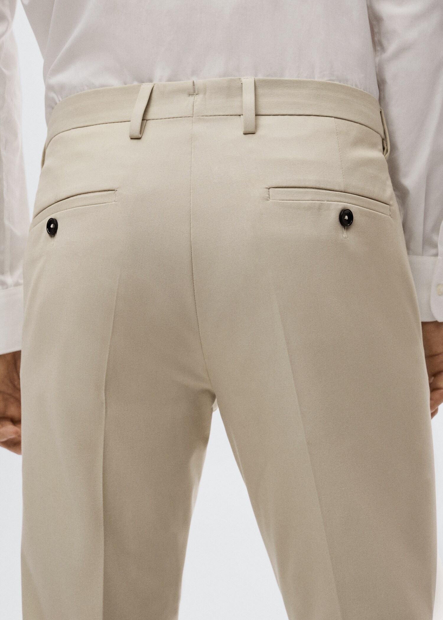 Костюмные брюки super slim fit - Деталь изделия 3
