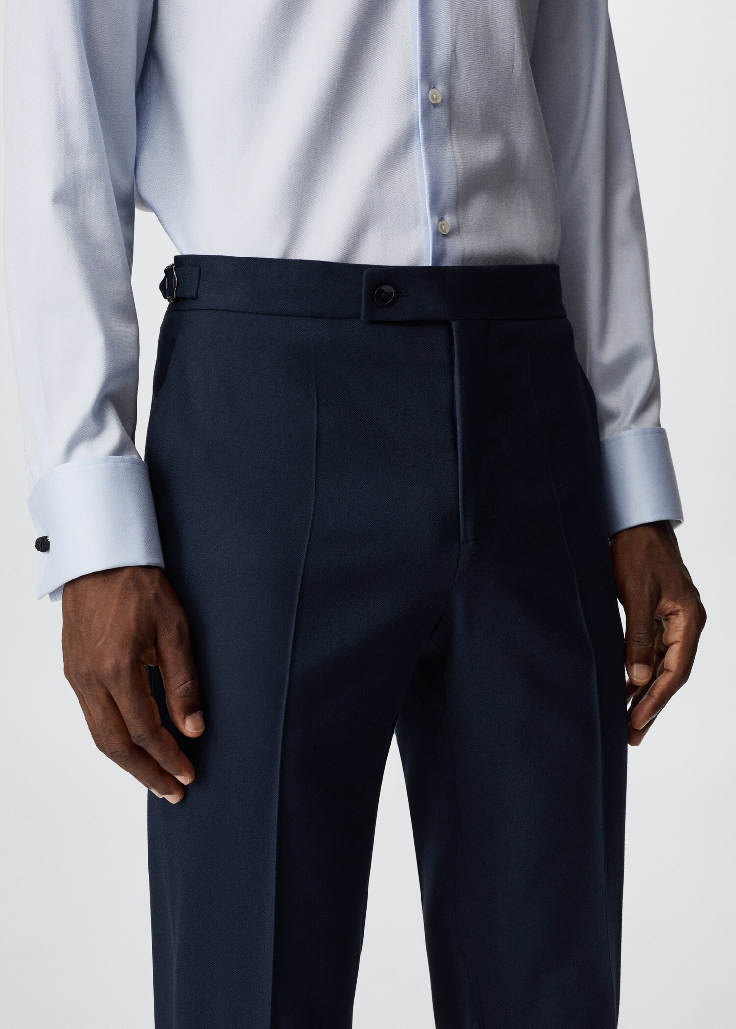 Pantalón traje slim fit hebillas - Detalle del artículo 4