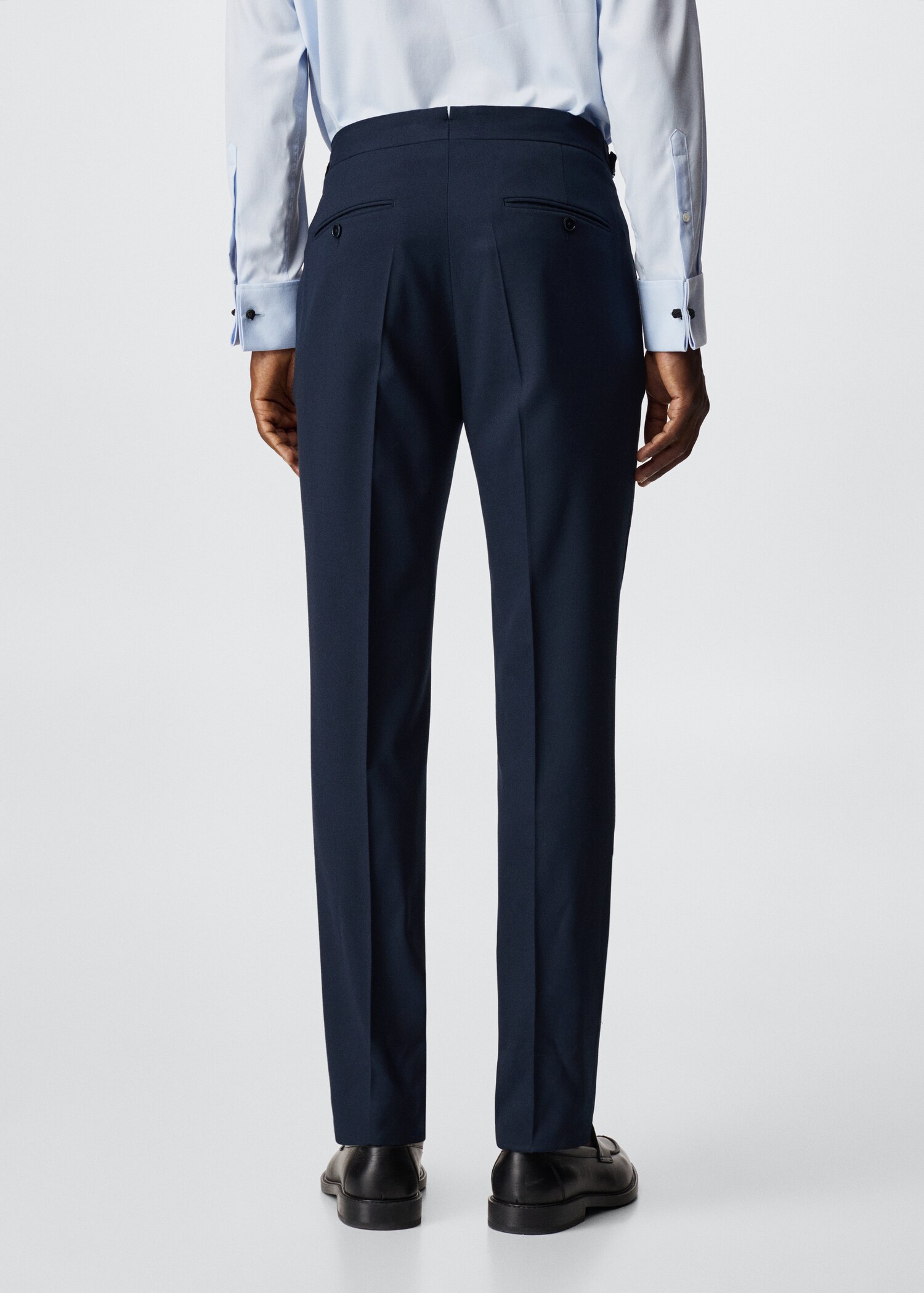 Pantalón traje slim fit hebillas - Reverso del artículo