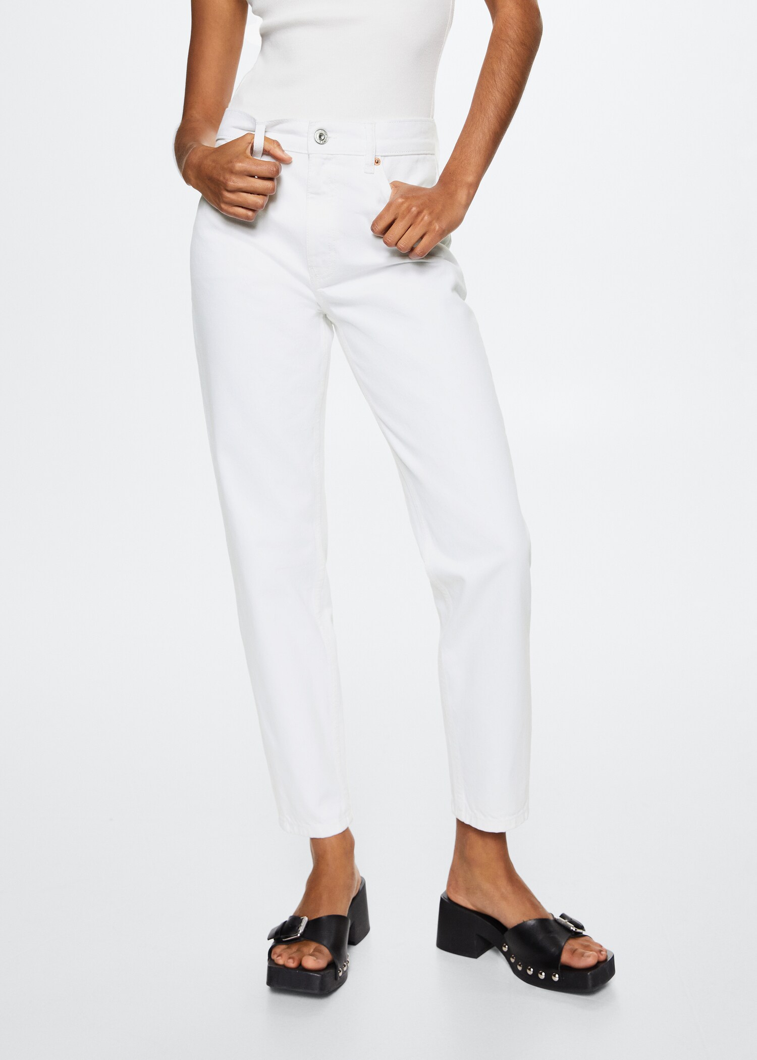 Jean mom taille haute - Plan moyen
