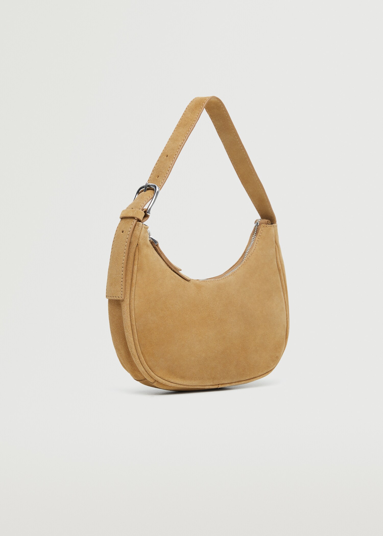 Leather shoulder bag - Medium plane