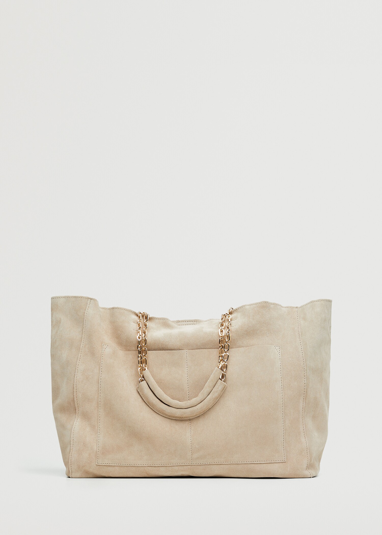 Leather shopper bag - Article without model