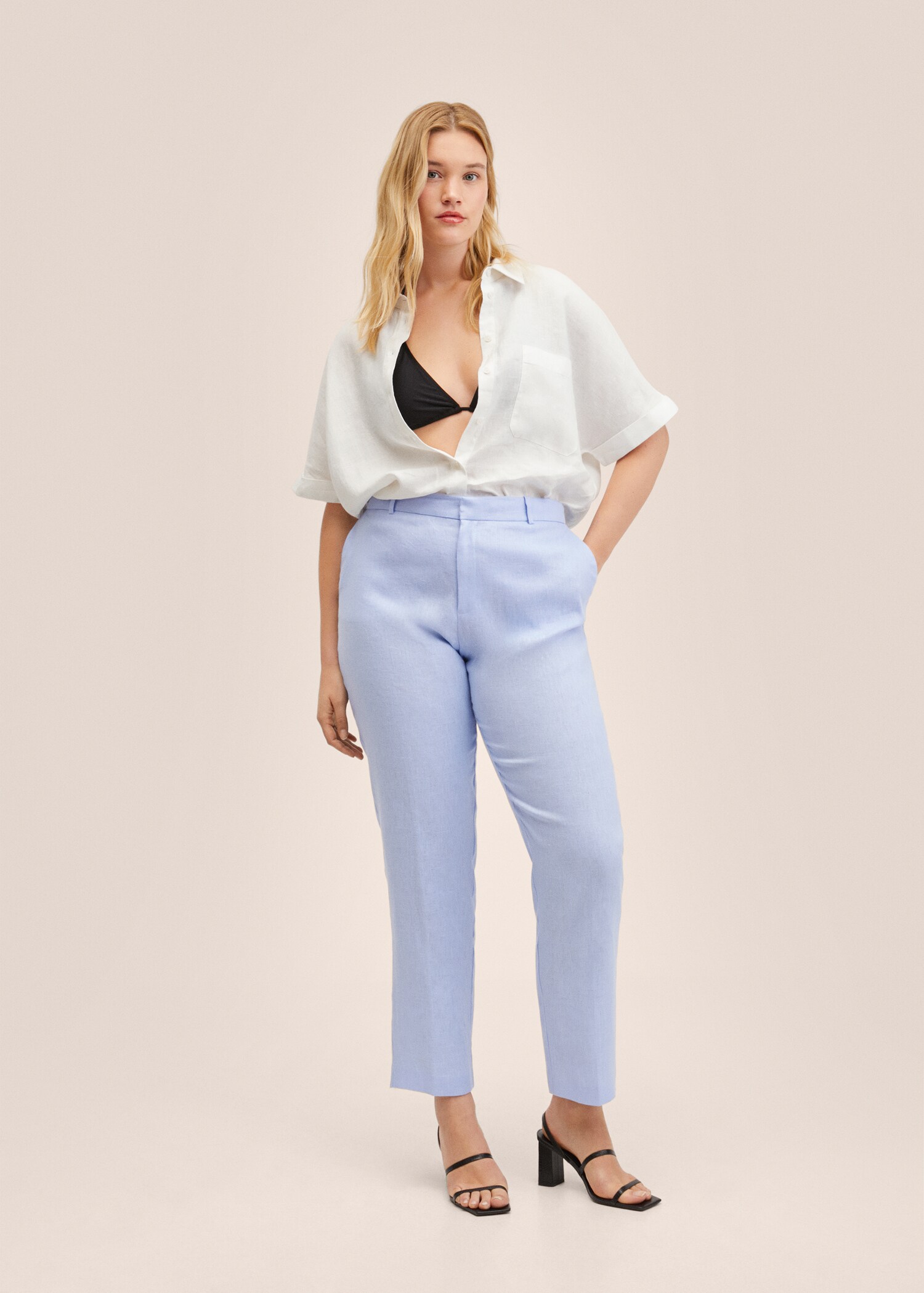 Linen 100% shirt - Details of the article 3