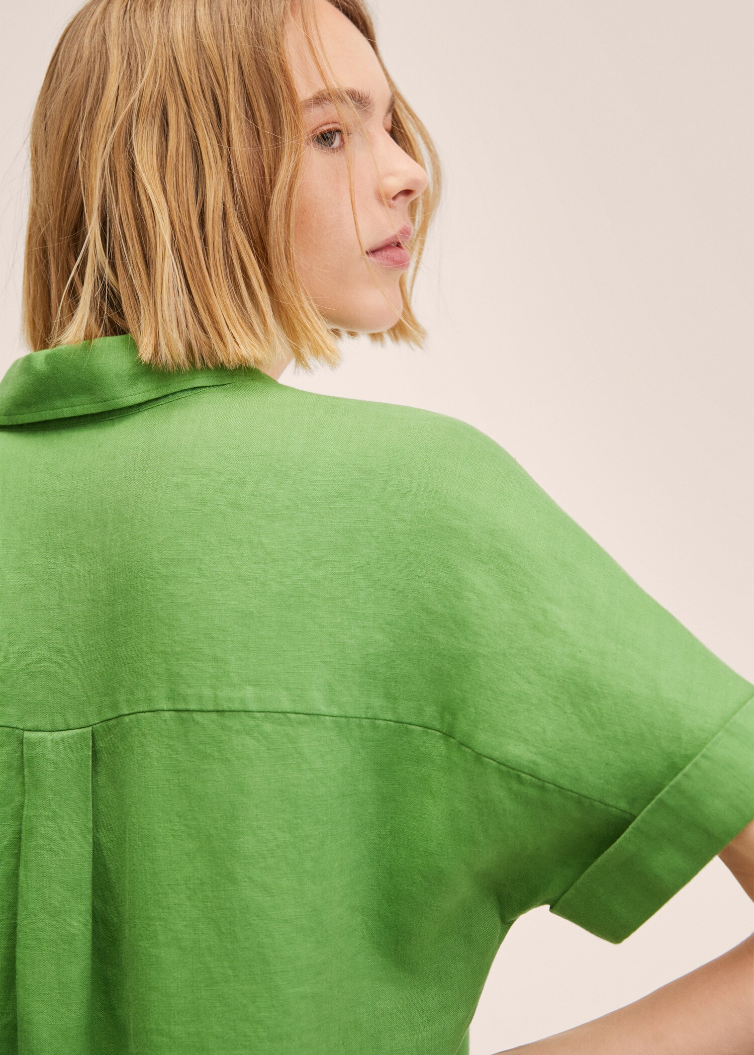 Linen 100% shirt - Details of the article 6