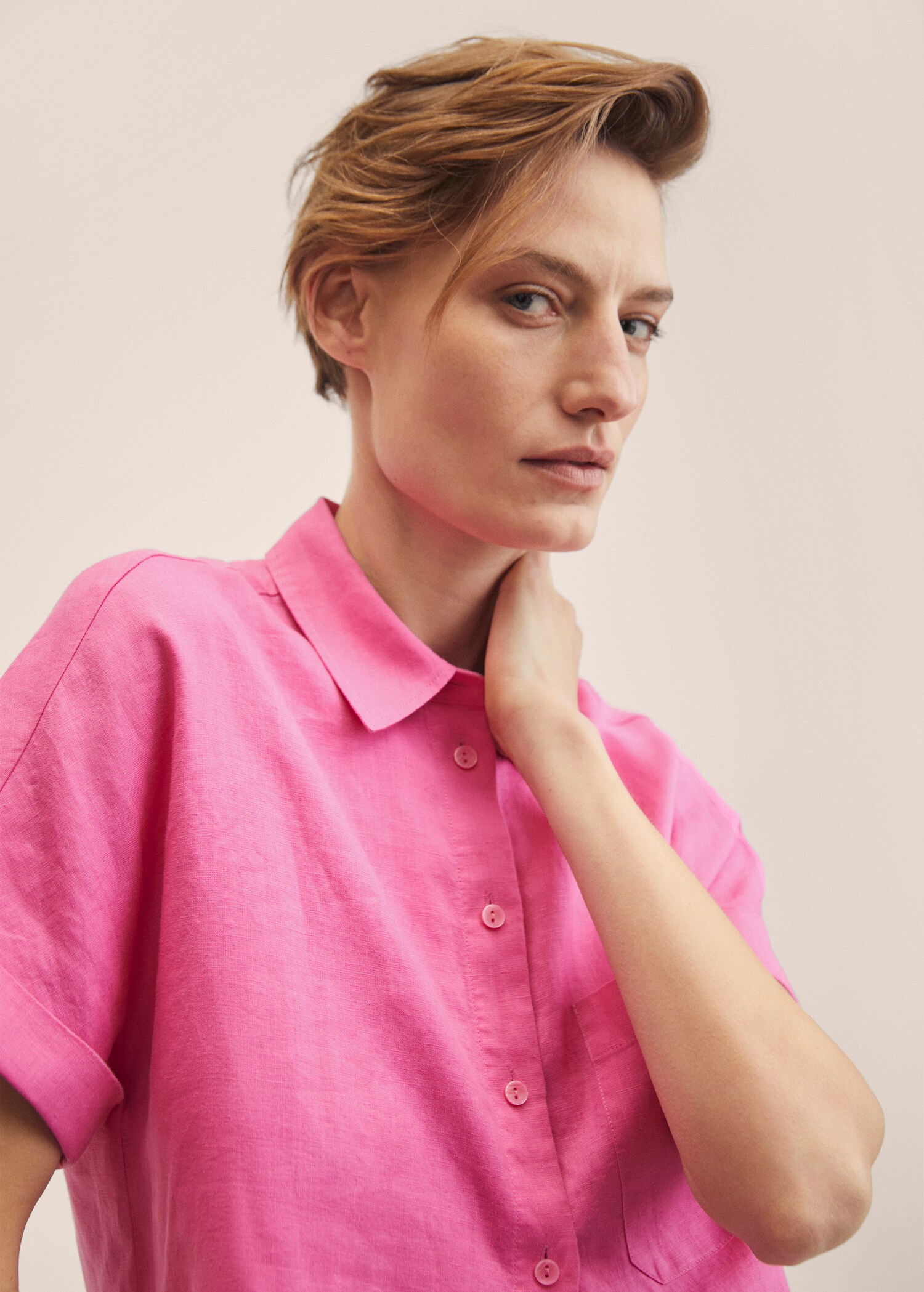 Linen 100% shirt - Details of the article 1