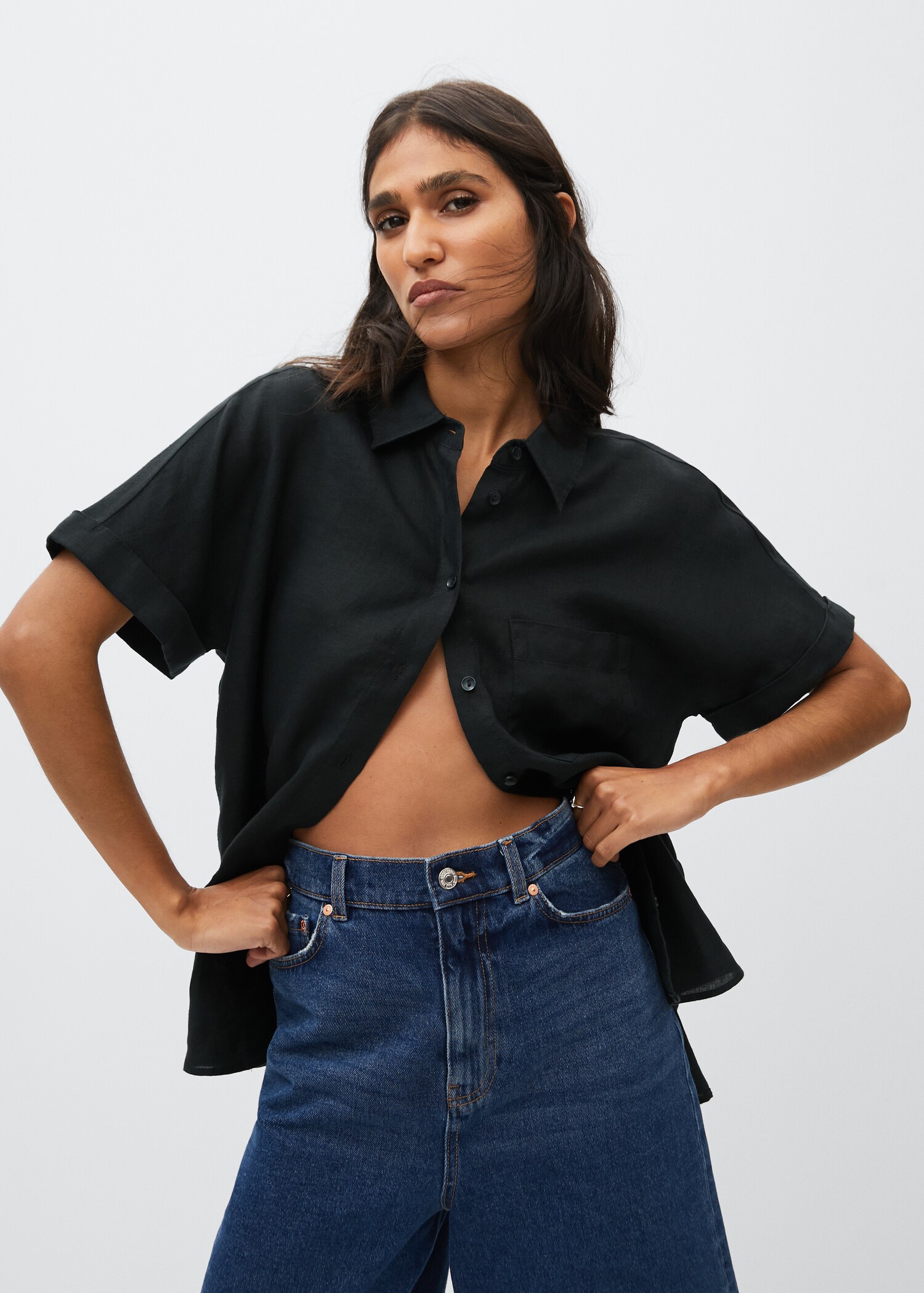 Linen 100% shirt - Medium plane