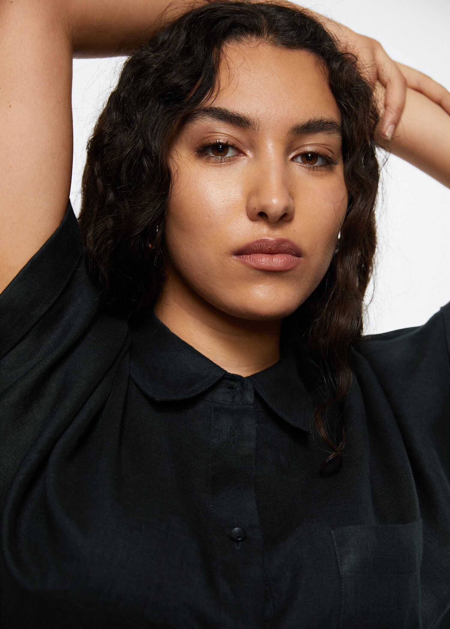 Linen 100% shirt - Details of the article 5