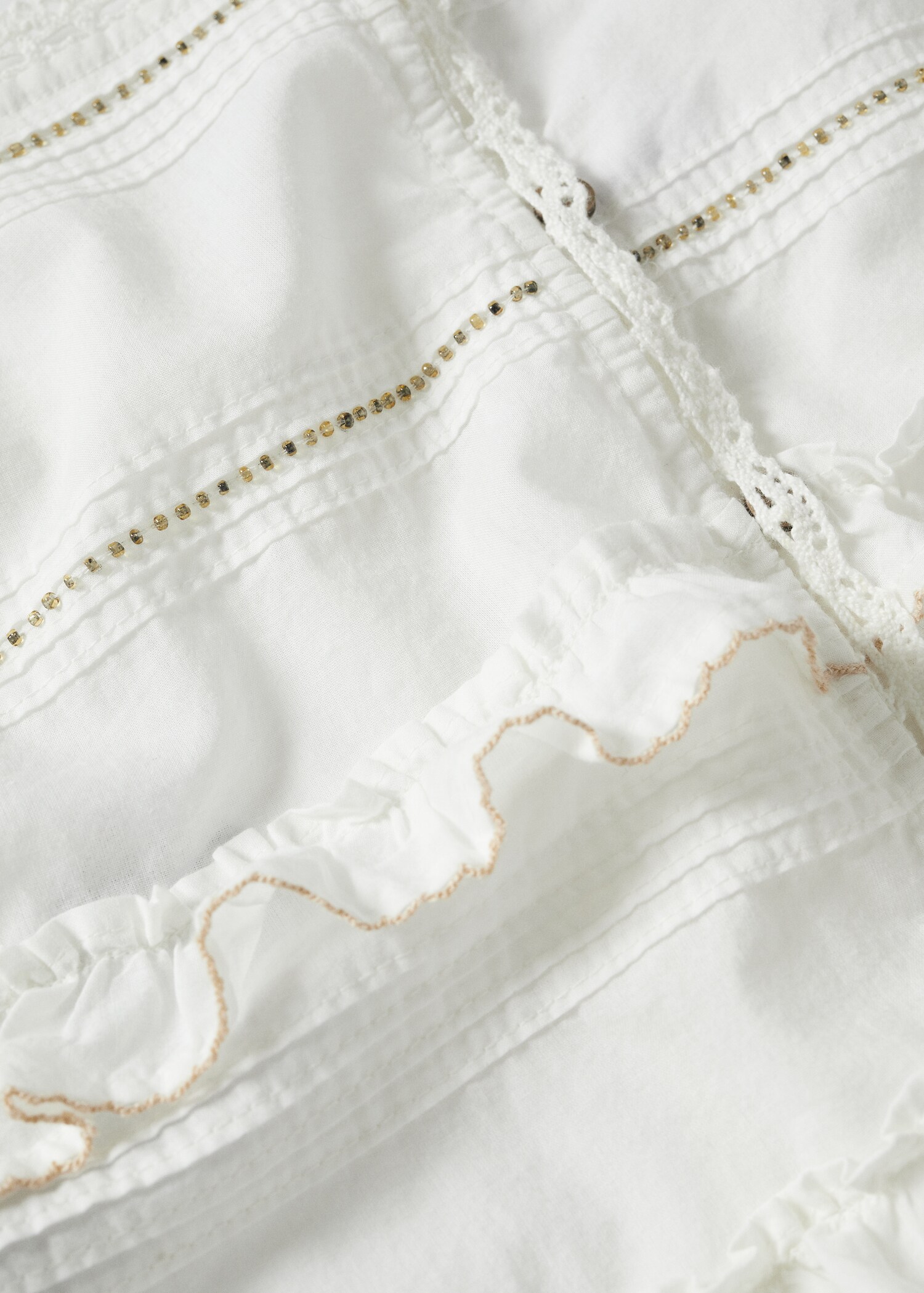 Ruffled cotton top - Details of the article 8