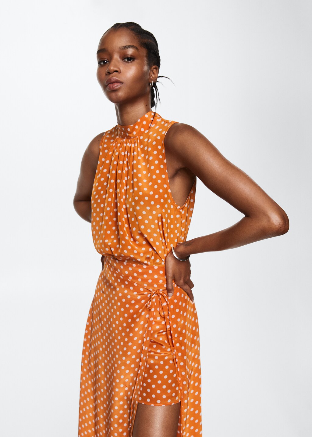 Polka dot skirt mango discount
