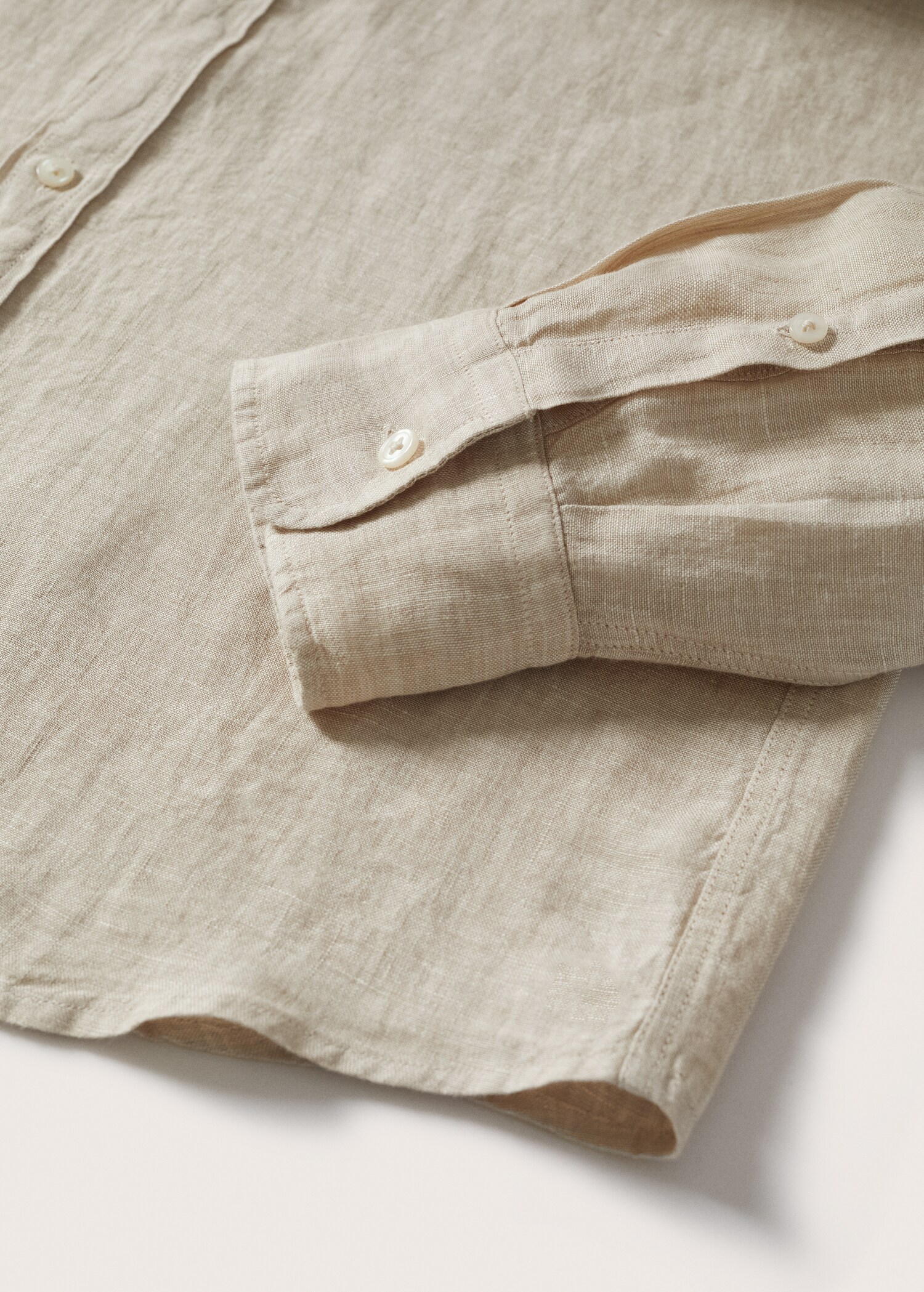 Camisa de 100% linho slim fit - Pormenor do artigo 7