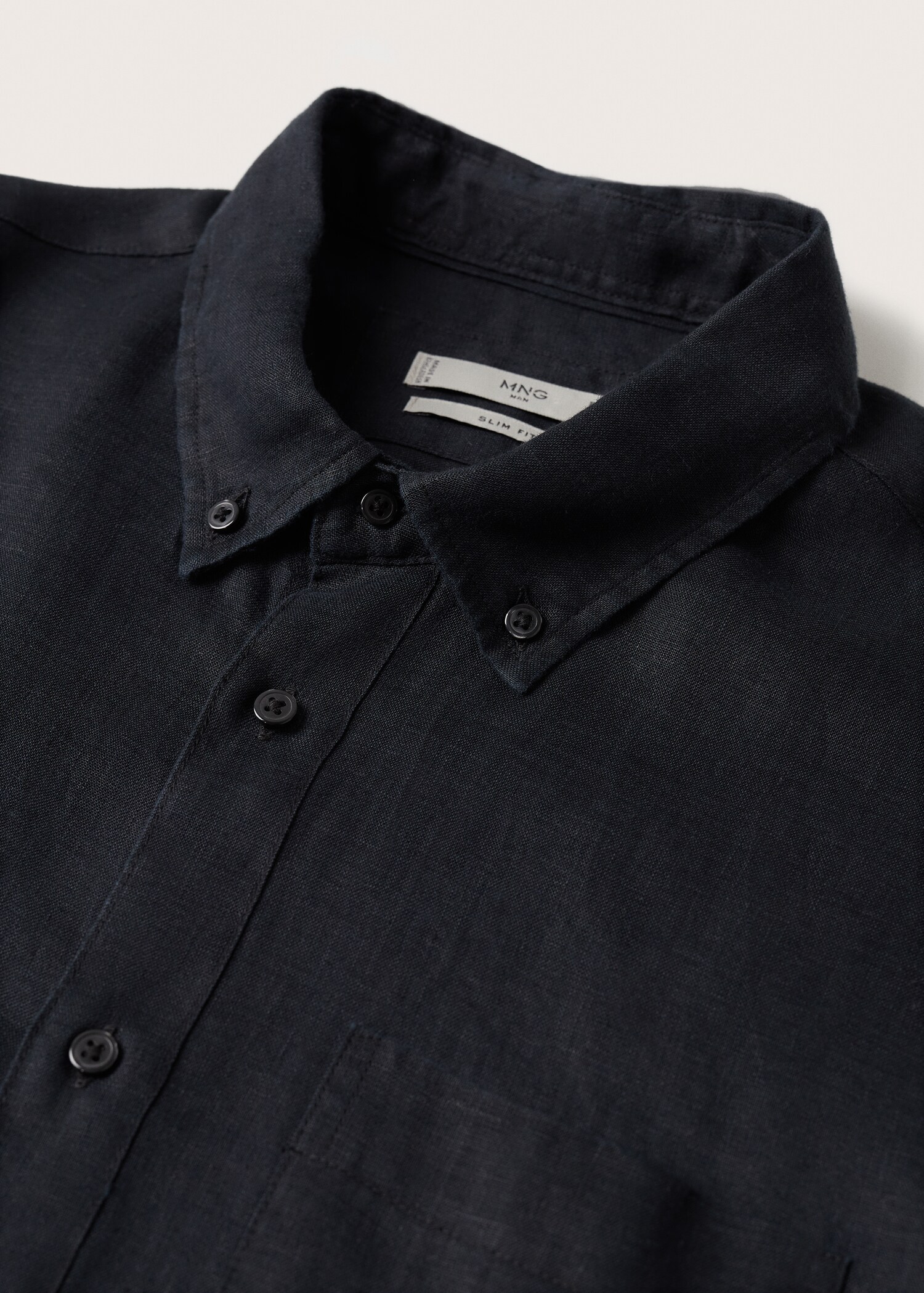 Camisa de 100% linho slim fit - Pormenor do artigo 8