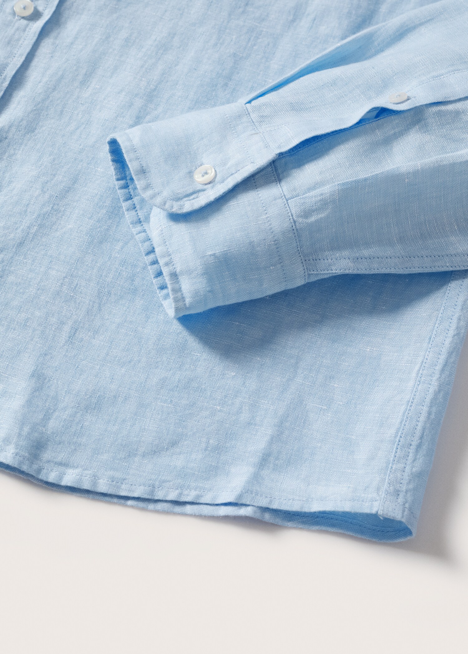 Camisa de 100% linho slim fit - Pormenor do artigo 7