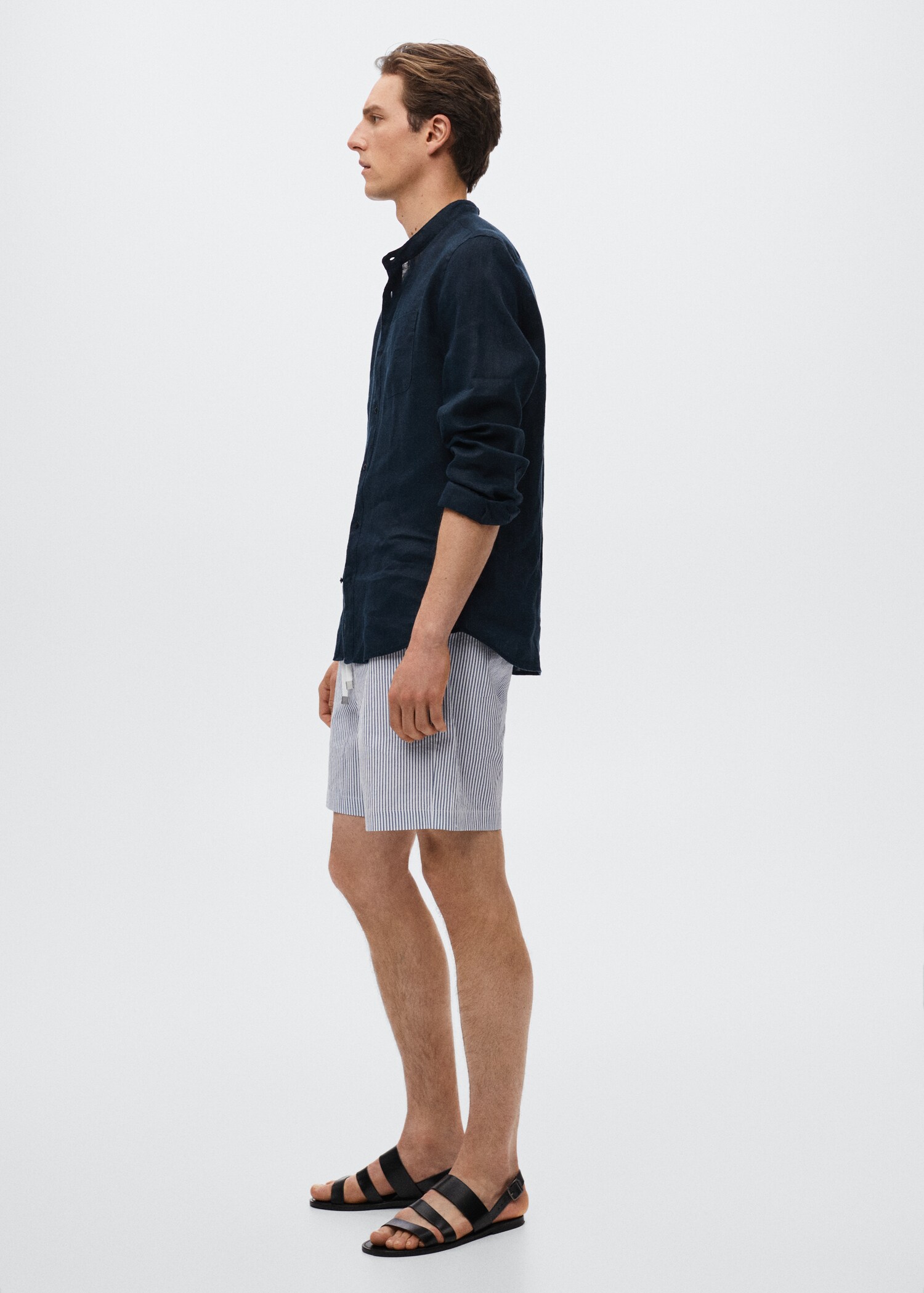 Stripete bermudas seersucker - Artikkeldetalj 2