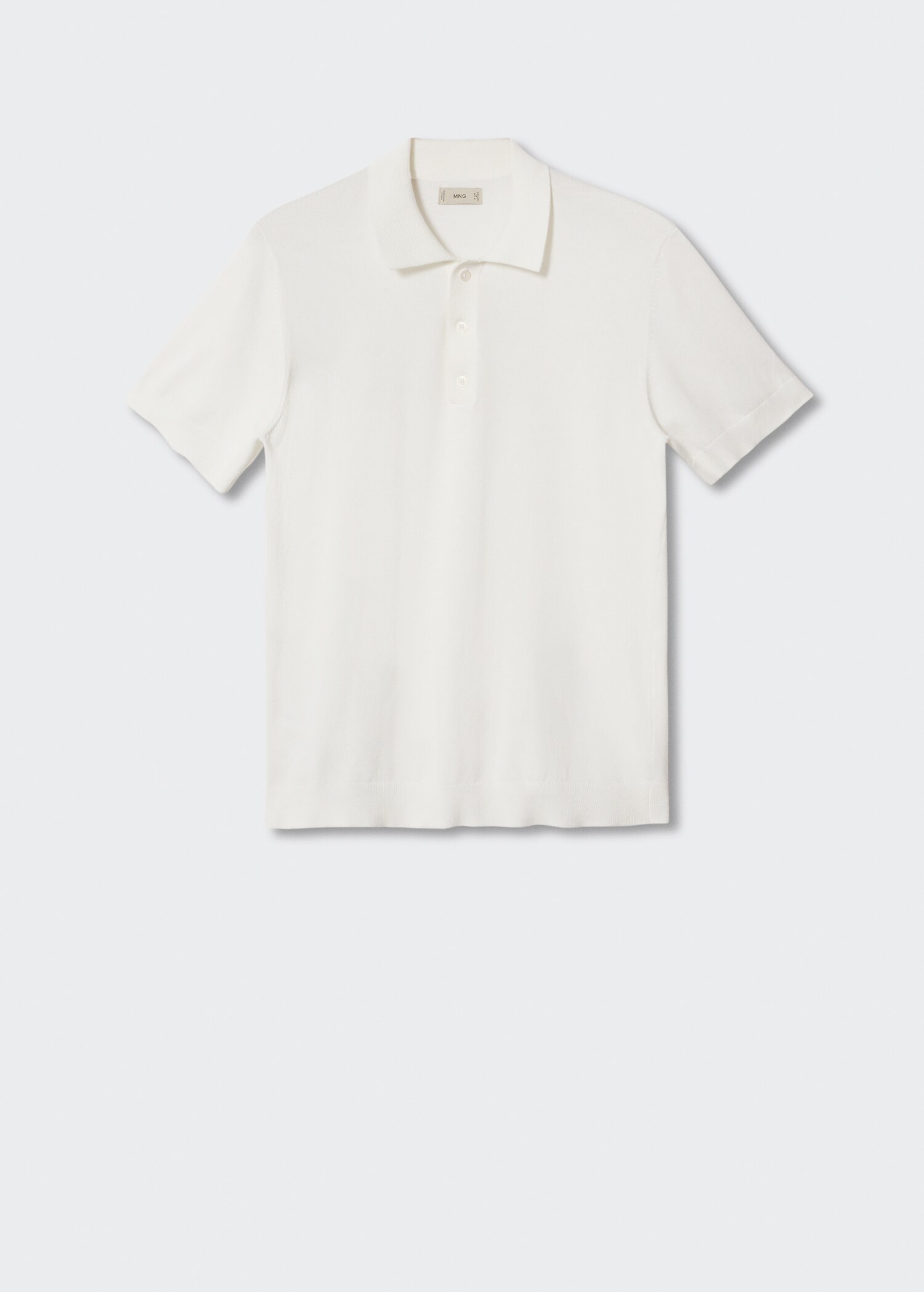 Knit cotton polo shirt - Article without model