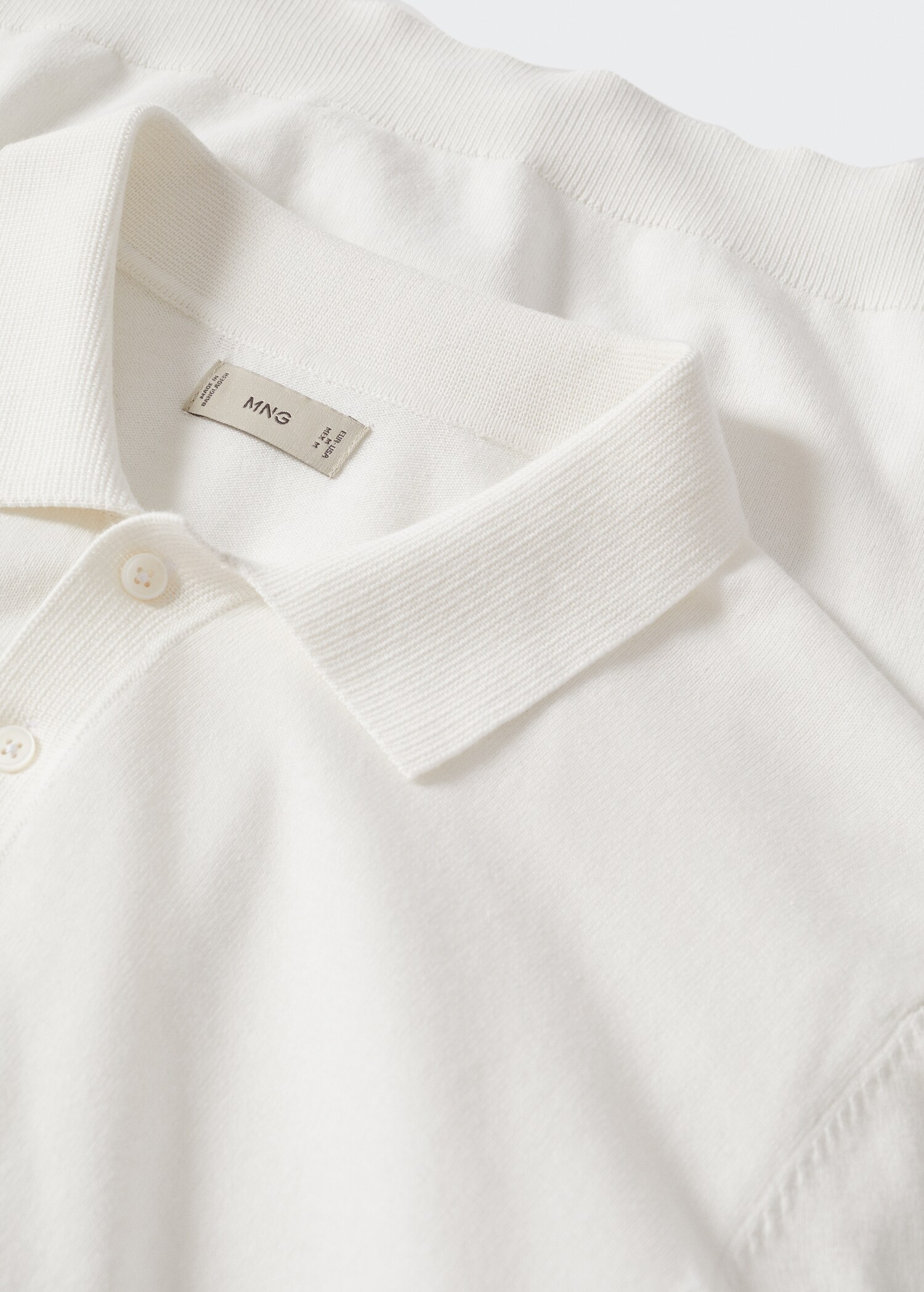 Knit cotton polo shirt - Details of the article 8