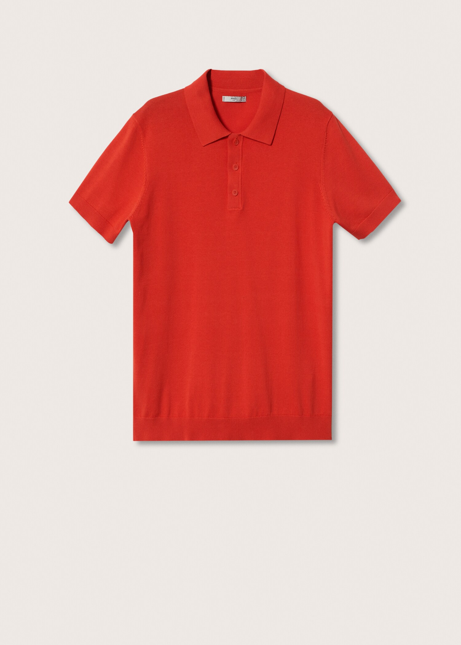 Knit cotton polo shirt - Article without model