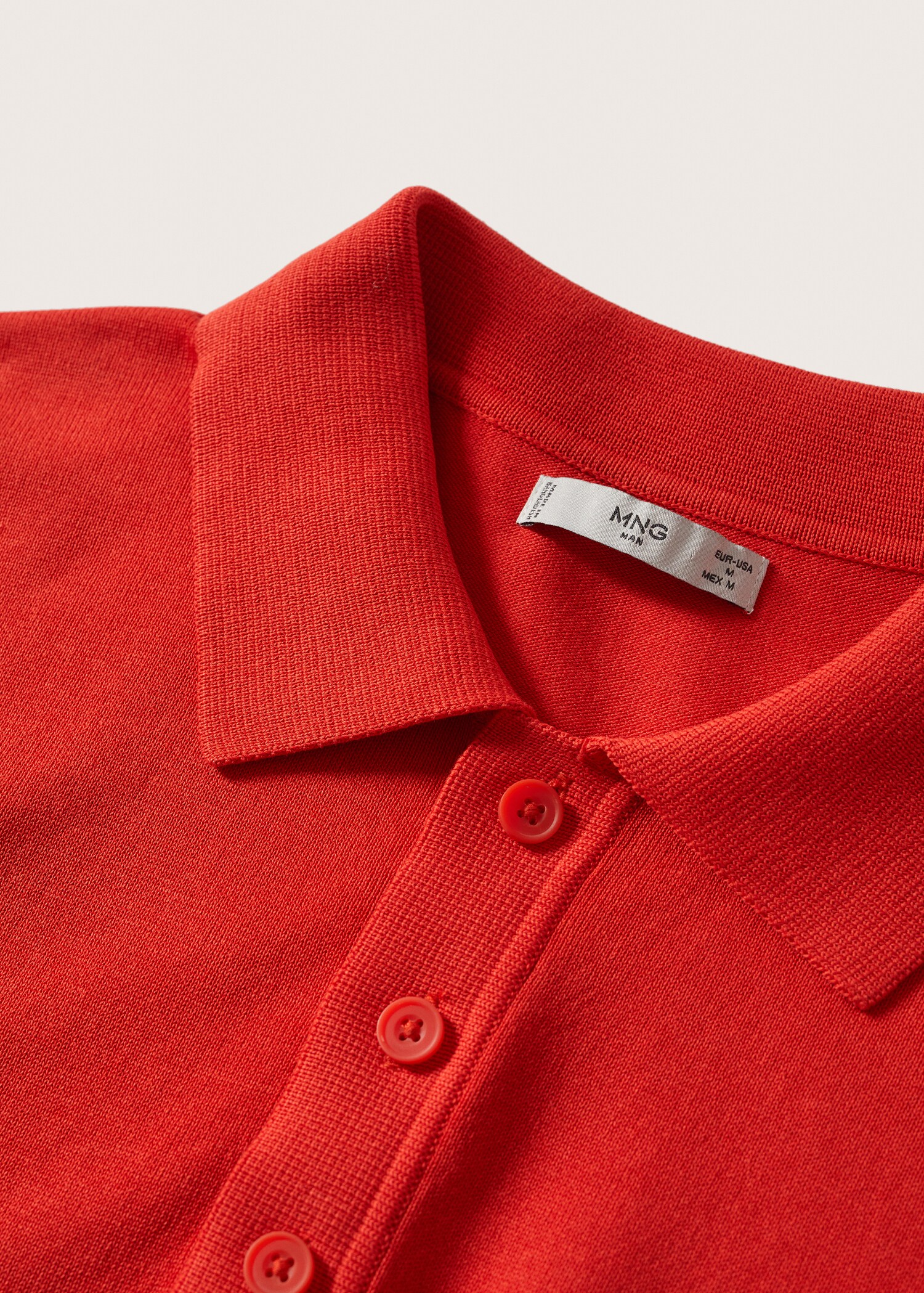 Knit cotton polo shirt - Details of the article 8