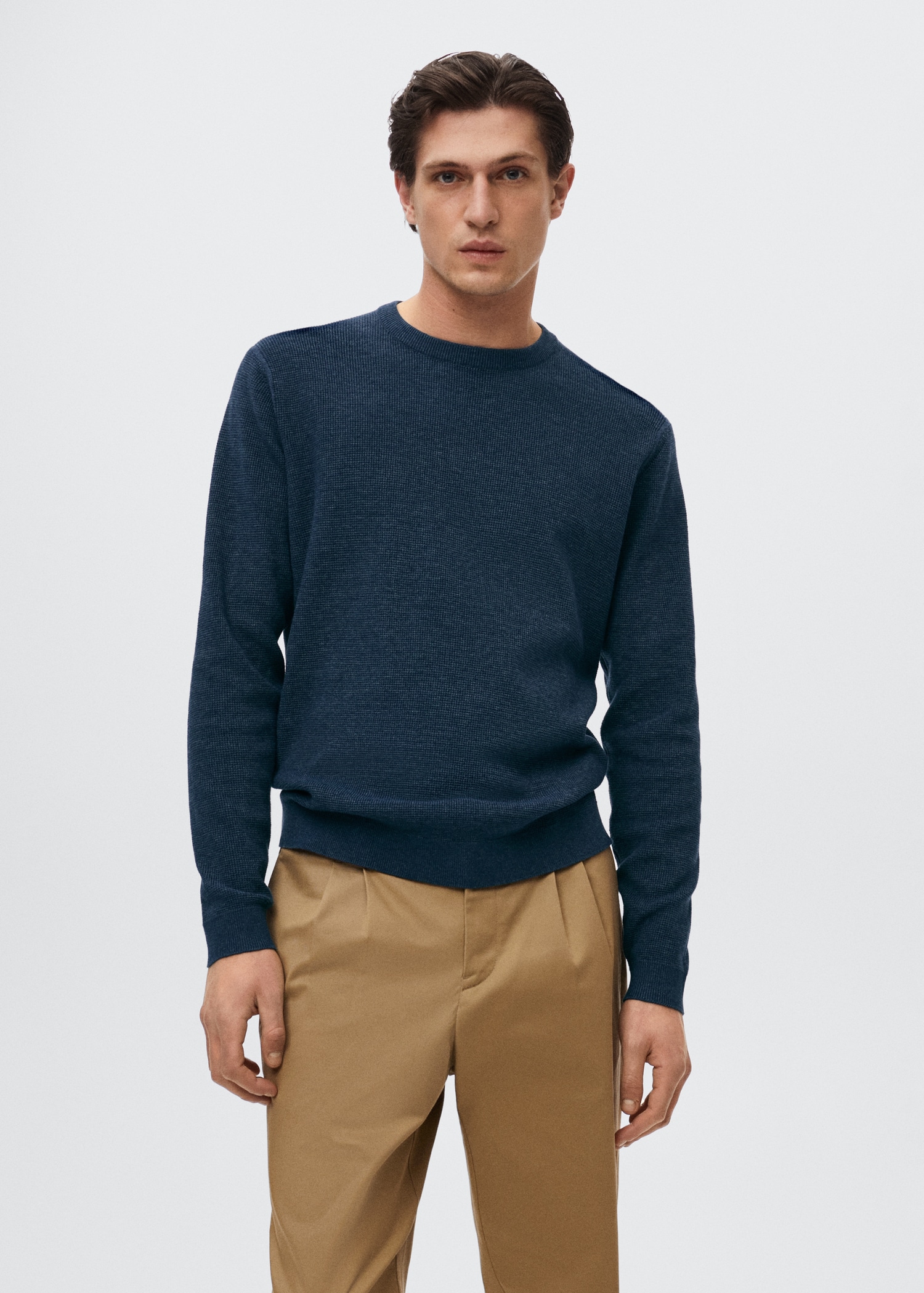 Pull-over coton structuré - Plan moyen