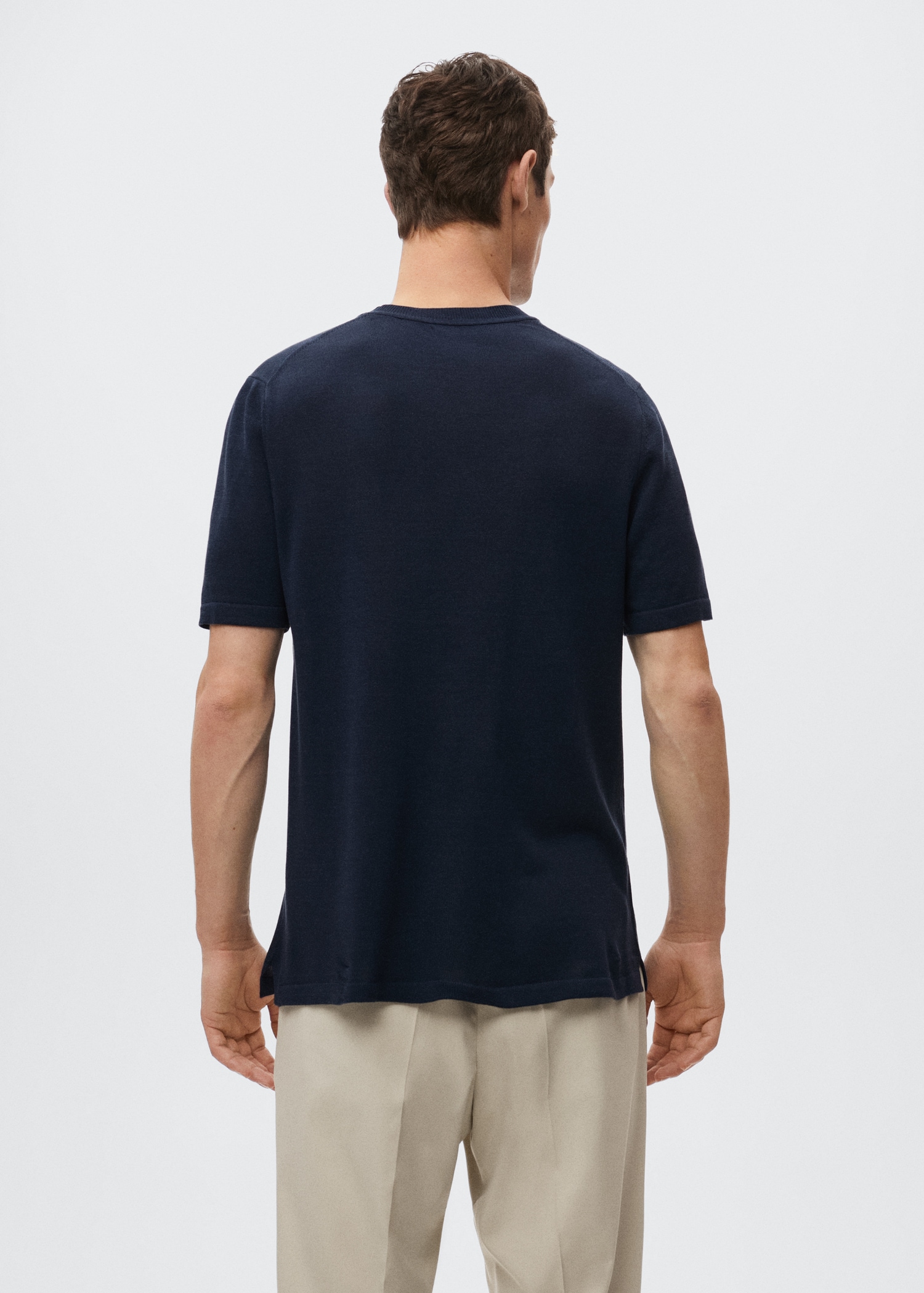 Camiseta punto lino - Reverso del artículo