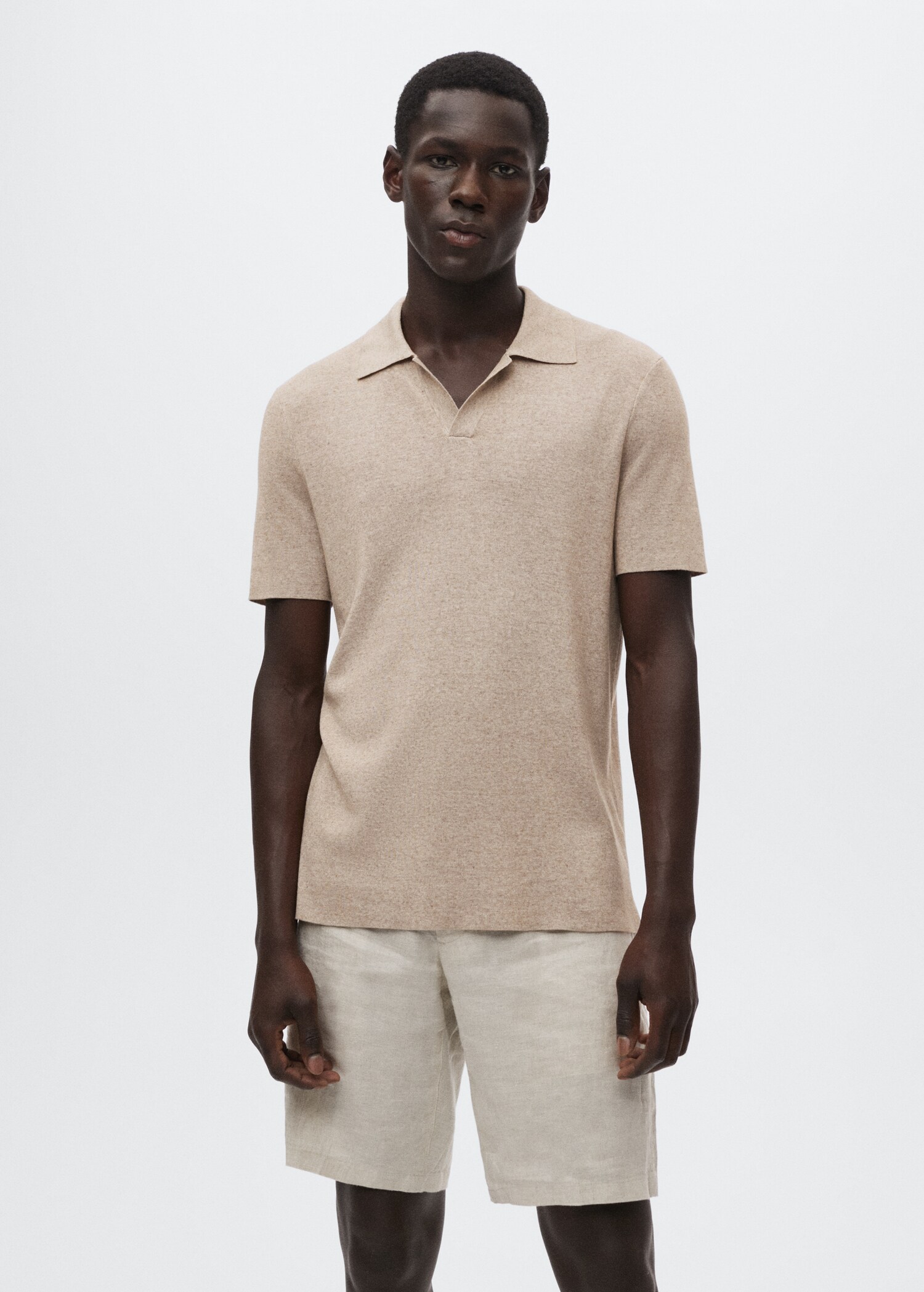 Polo fluido lino - Plano medio