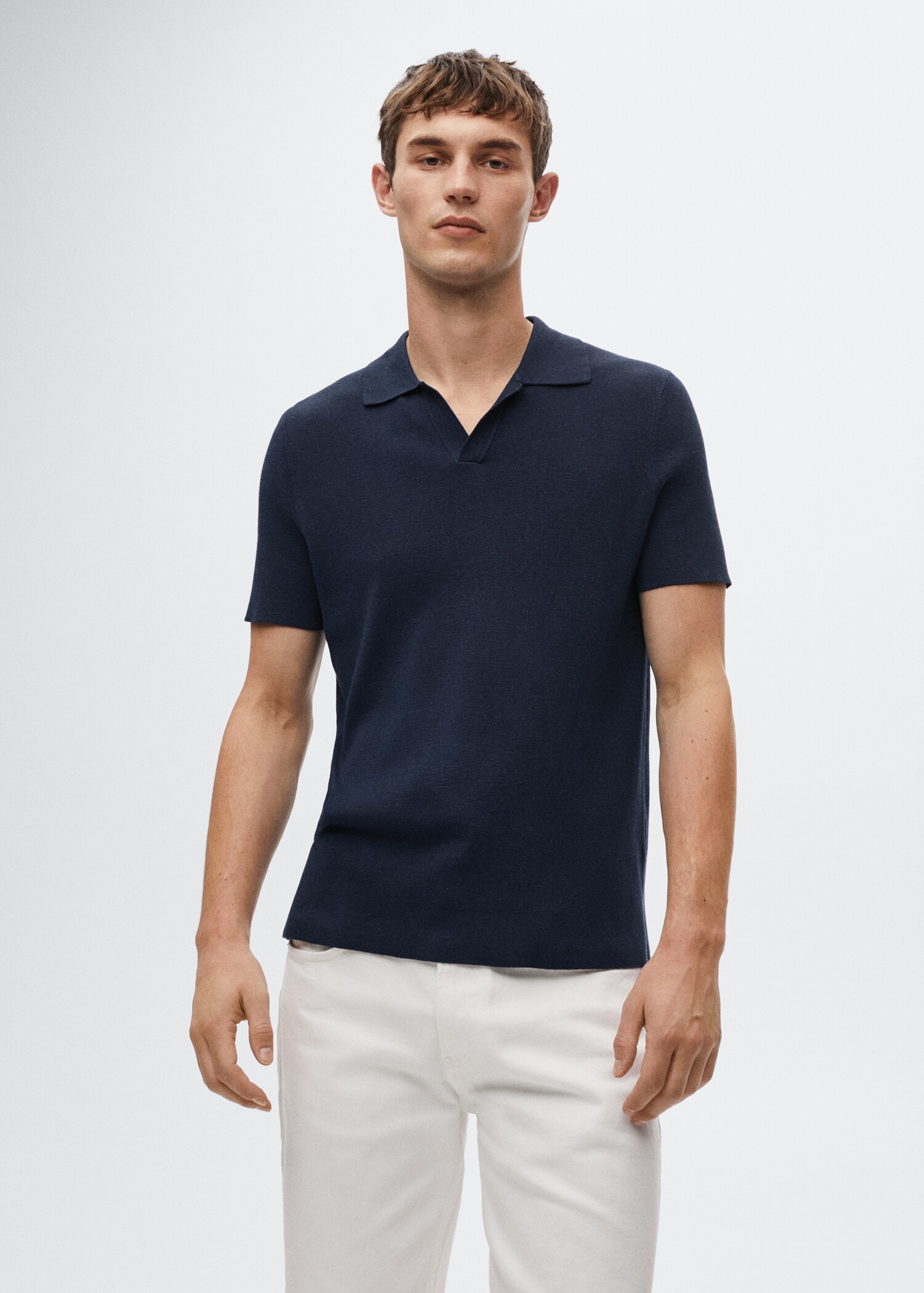 Polo fluido lino - Plano medio
