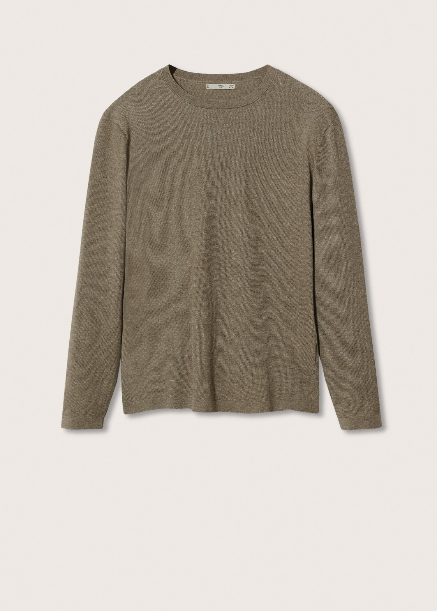 Fine-knit cotton sweater - Article without model