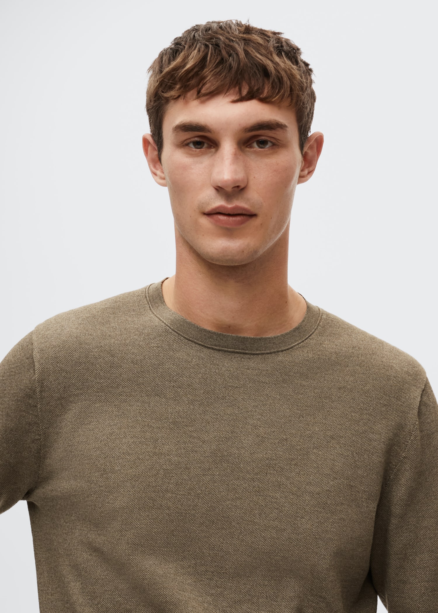 Fine-knit cotton sweater - Details of the article 1