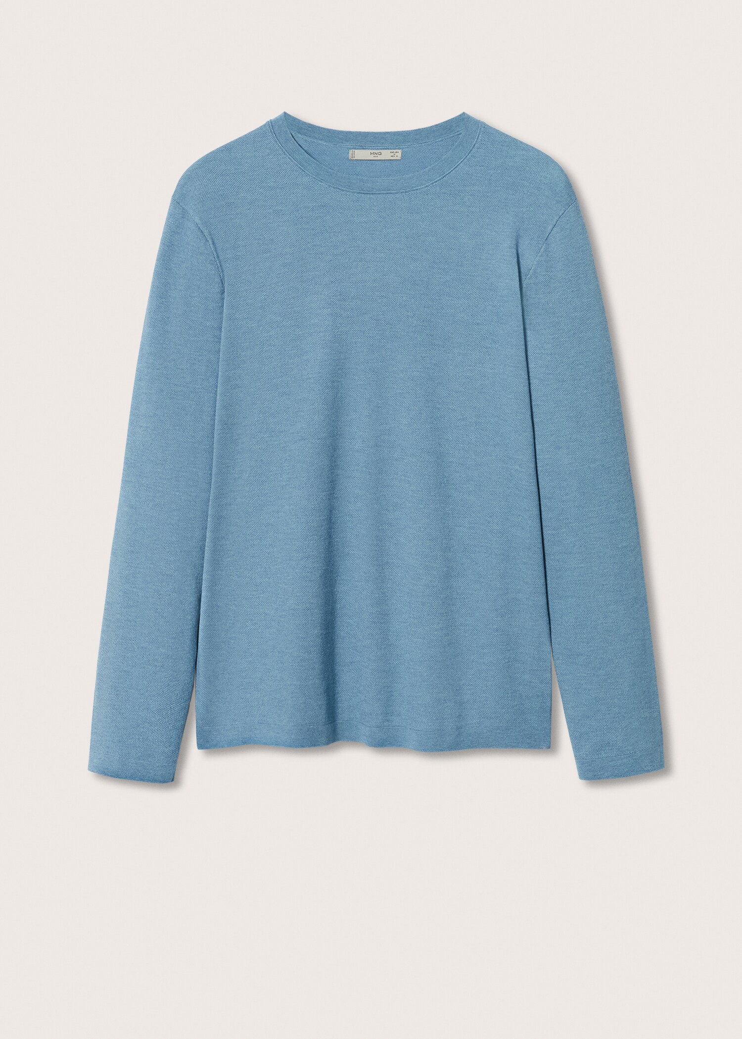 Fine-knit cotton sweater - Article without model