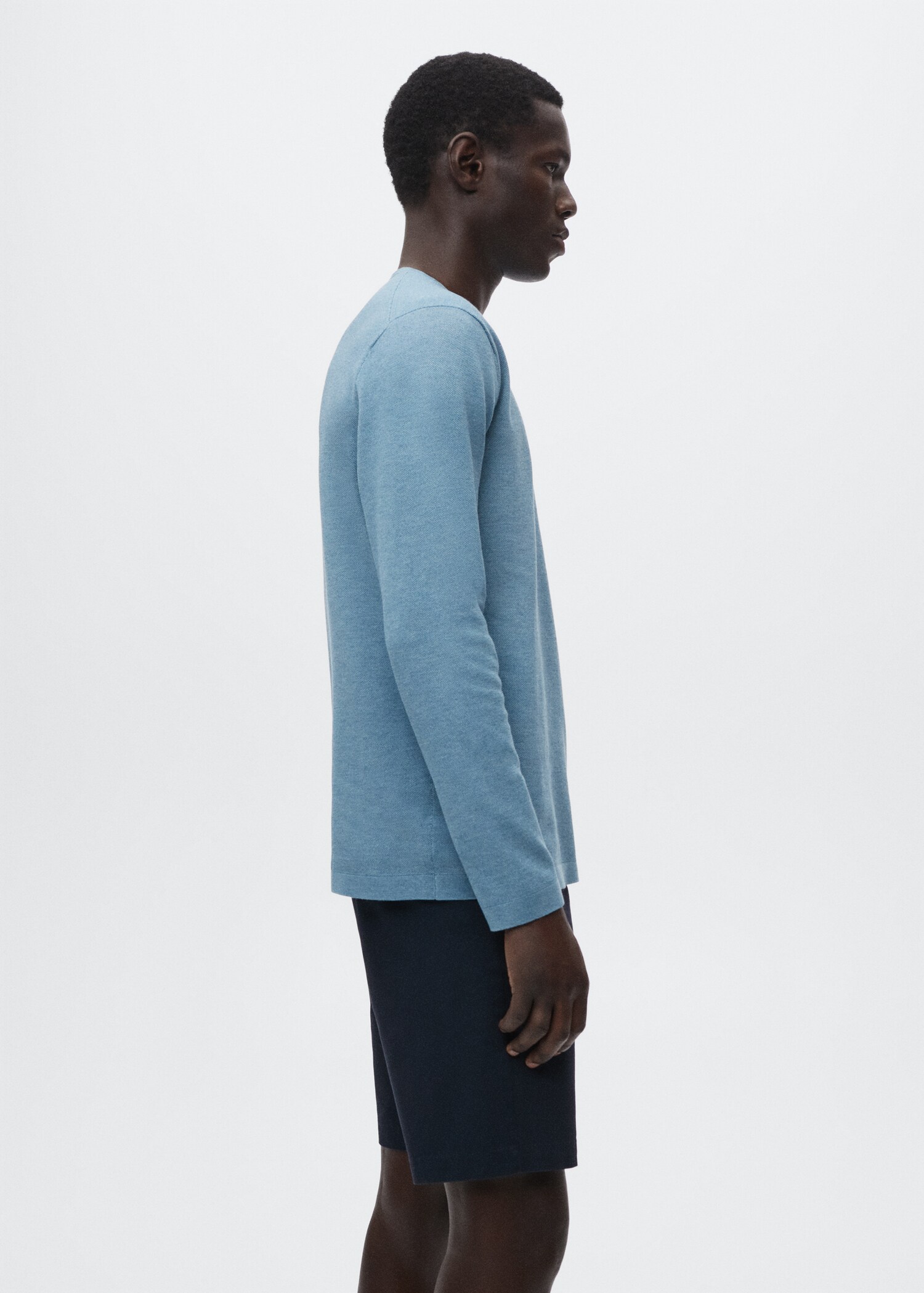 Fine-knit cotton sweater - Details of the article 2