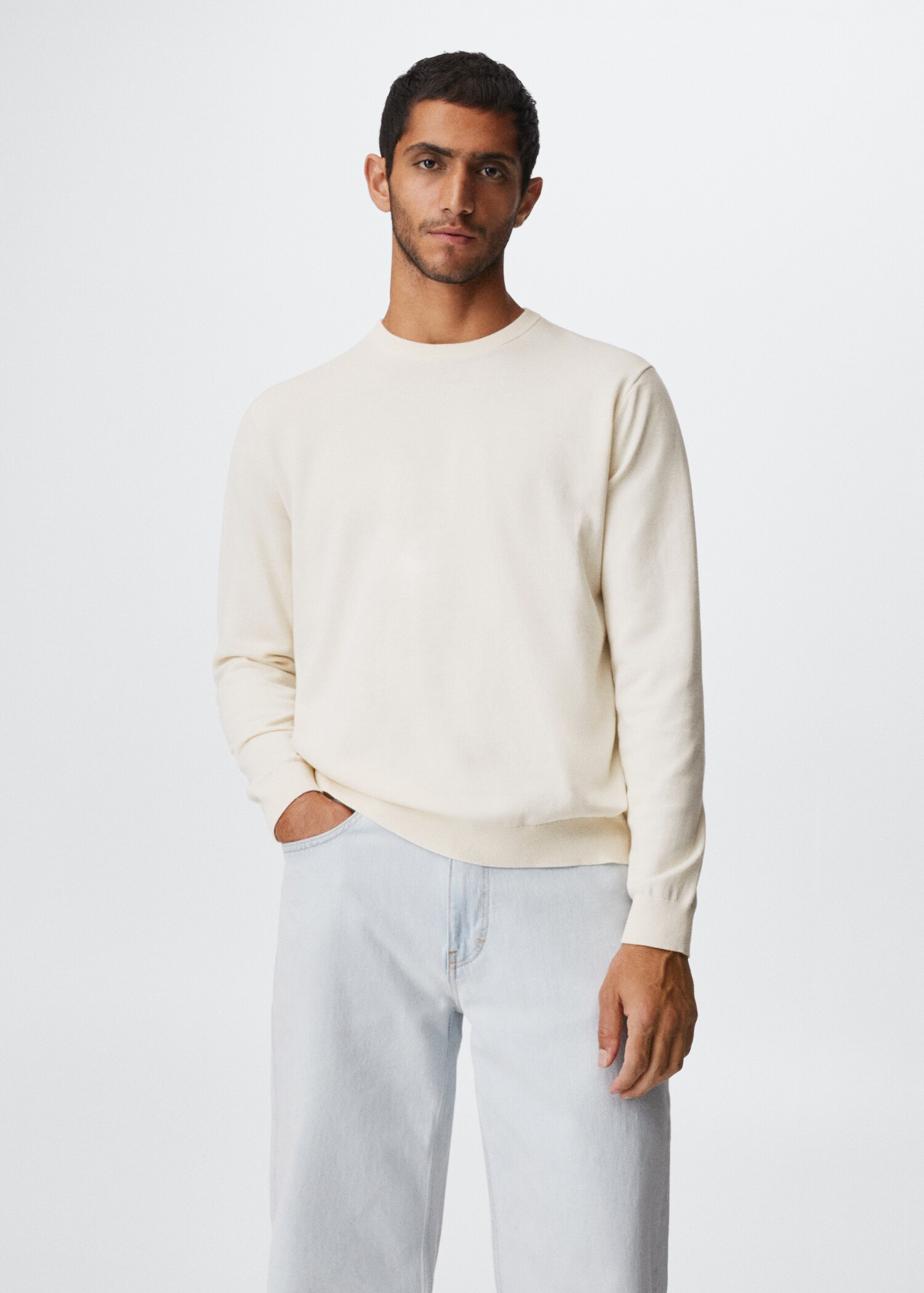 Pull-over fin coton - Plan moyen