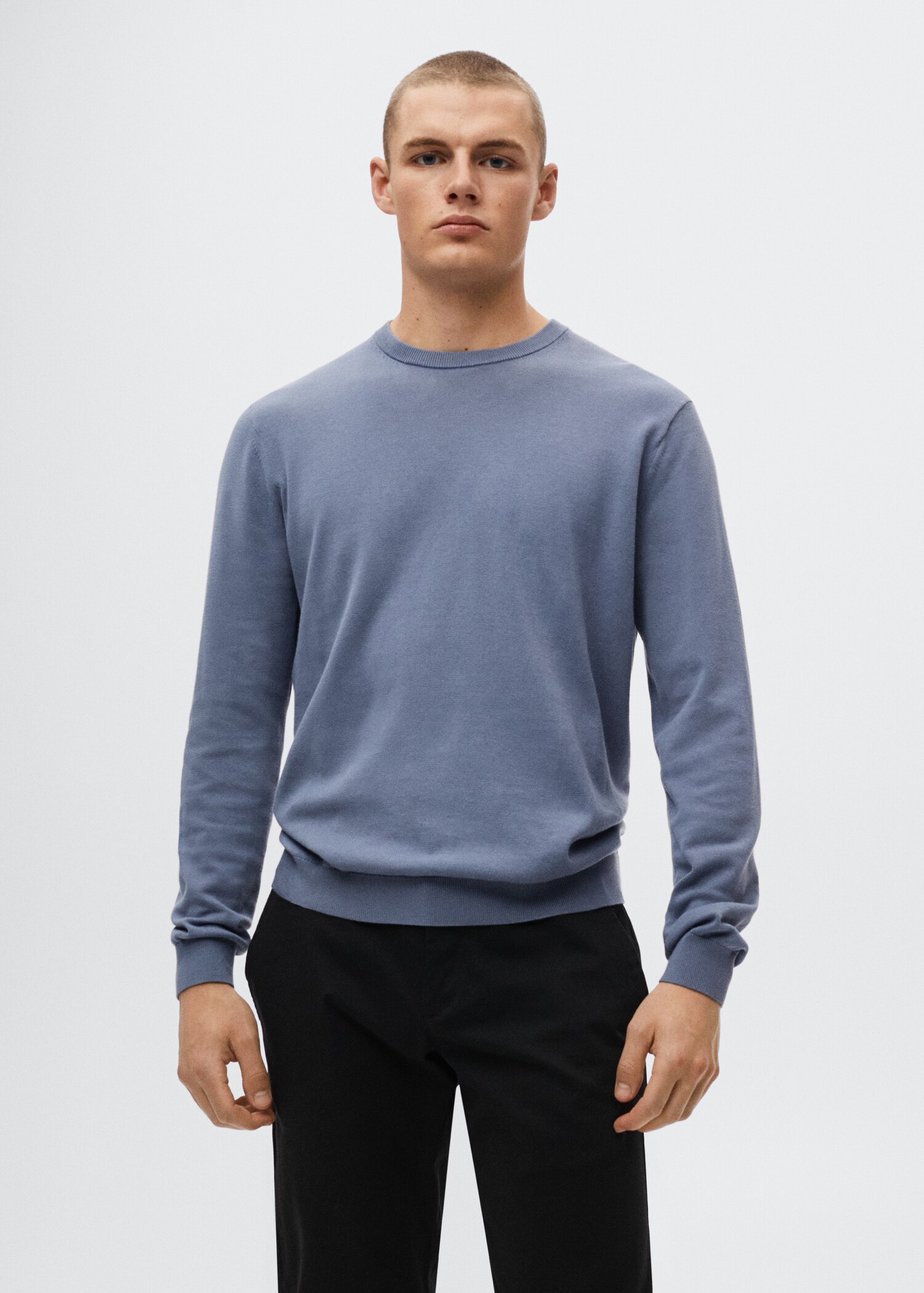Pull-over fin coton - Plan moyen
