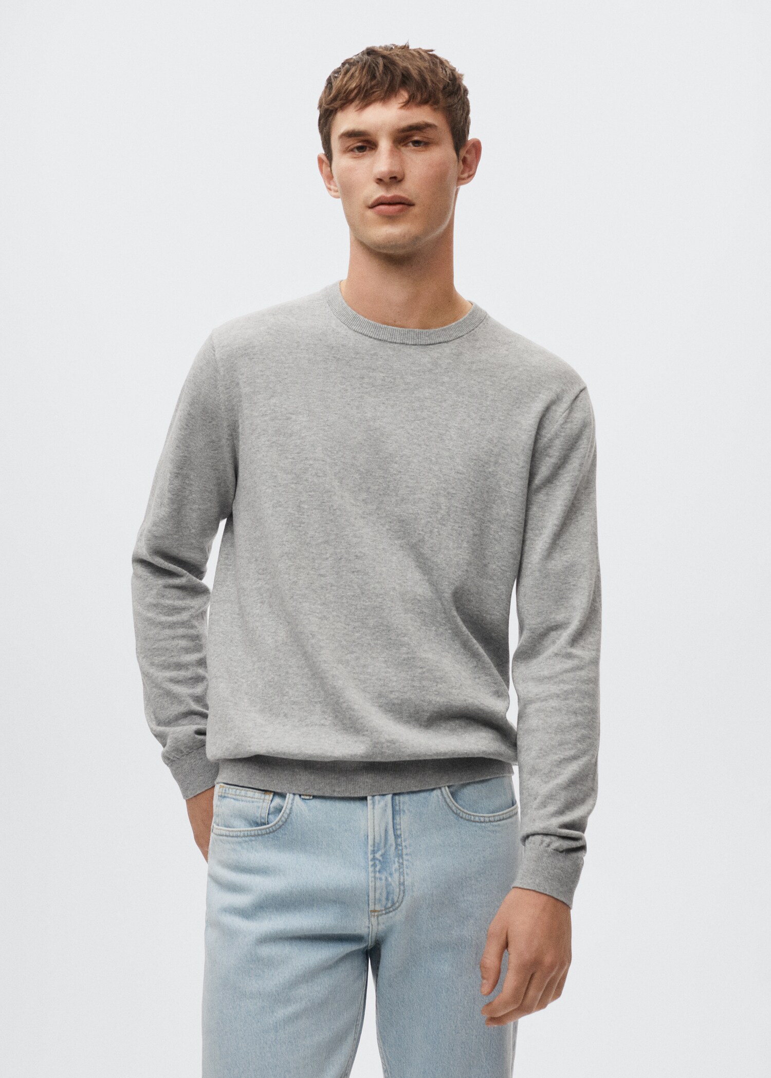 Pull-over fin coton - Plan moyen